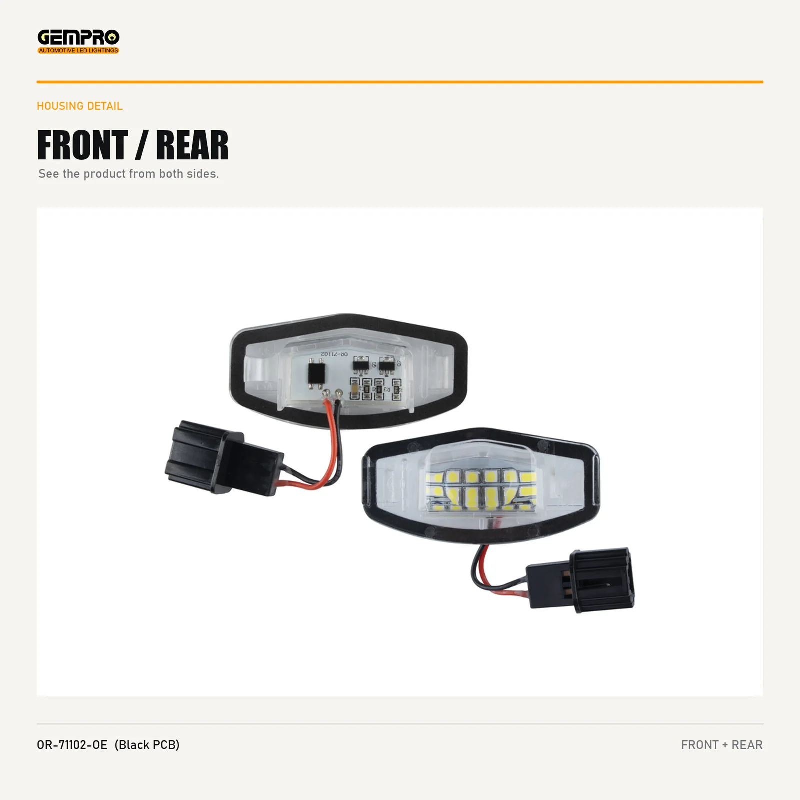 GEMPRO OR-71102-OE-BLACK-PCB housing detail