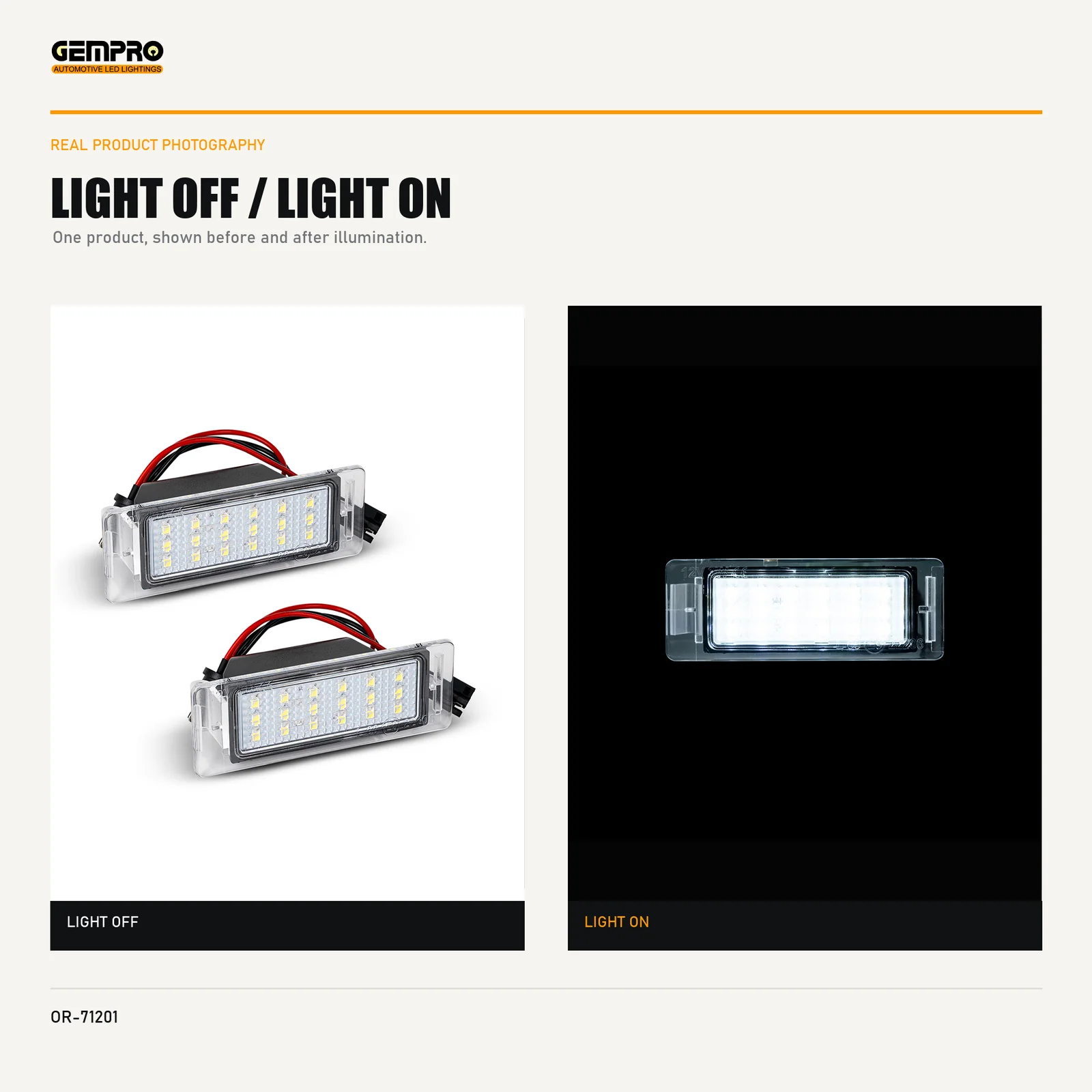 GEMPRO OR-71201 light off and light on