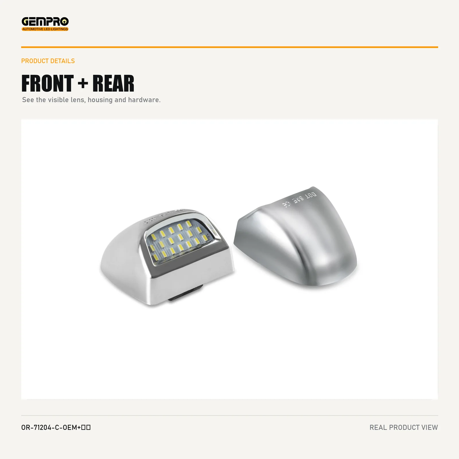 GEMPRO OR-71204-C-OEM+BULBS front and rear housing view