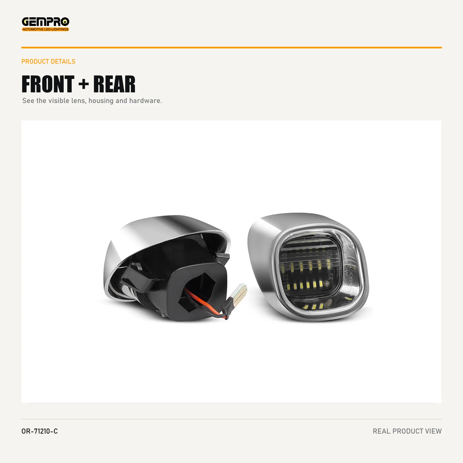 GEMPRO OR-71210-C front and rear housing view