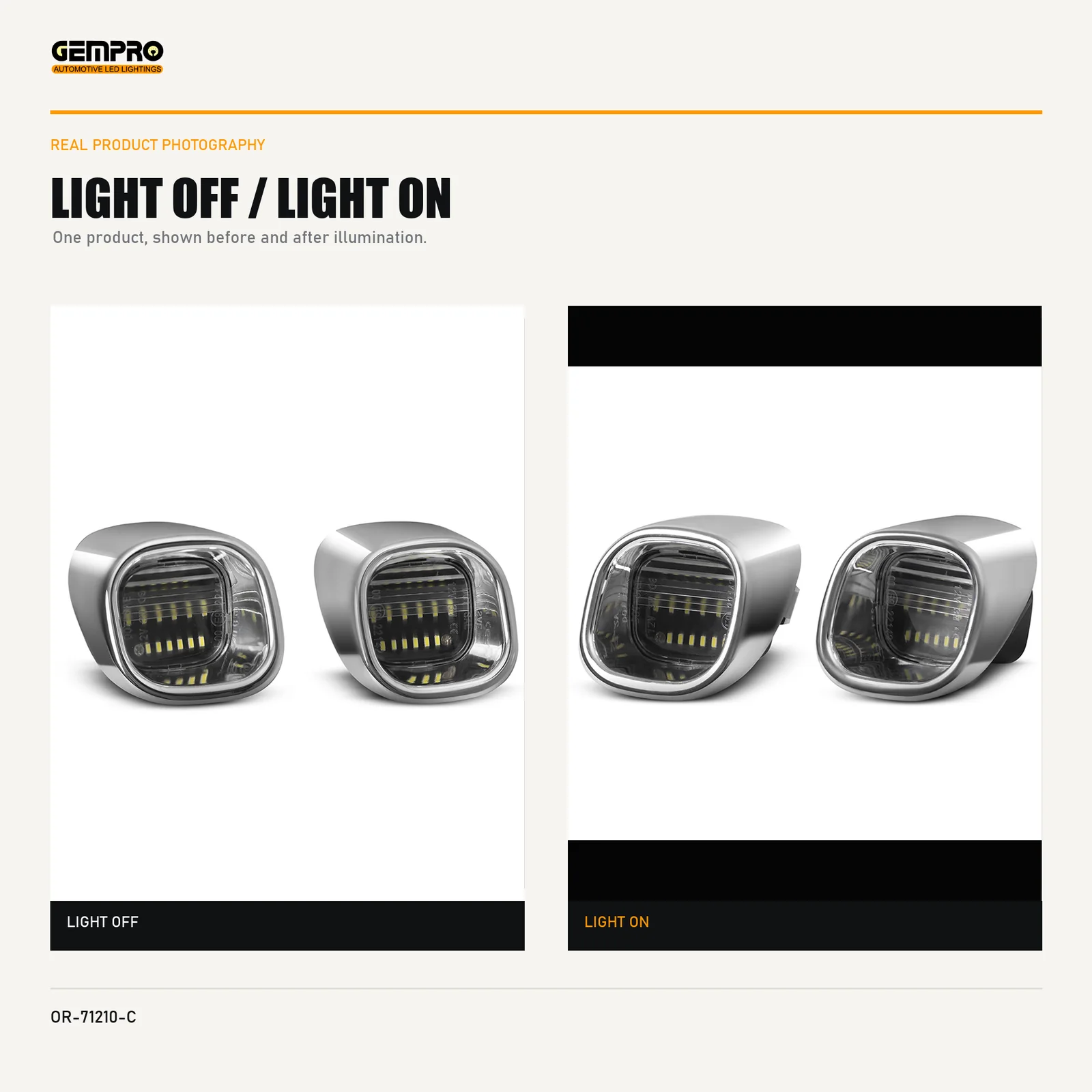 GEMPRO OR-71210-C light off and light on