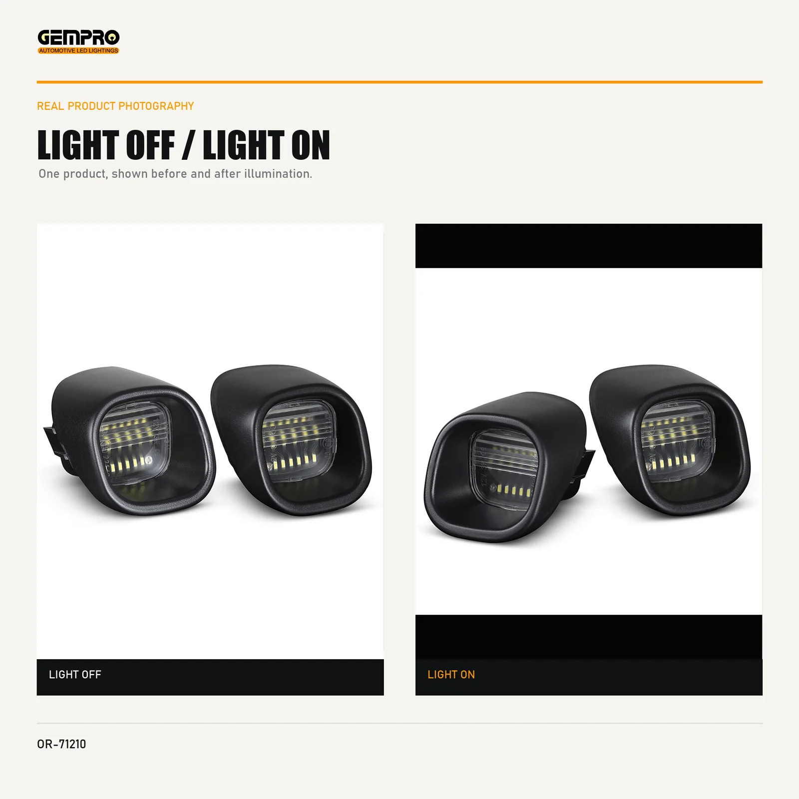 GEMPRO OR-71210 light off and light on