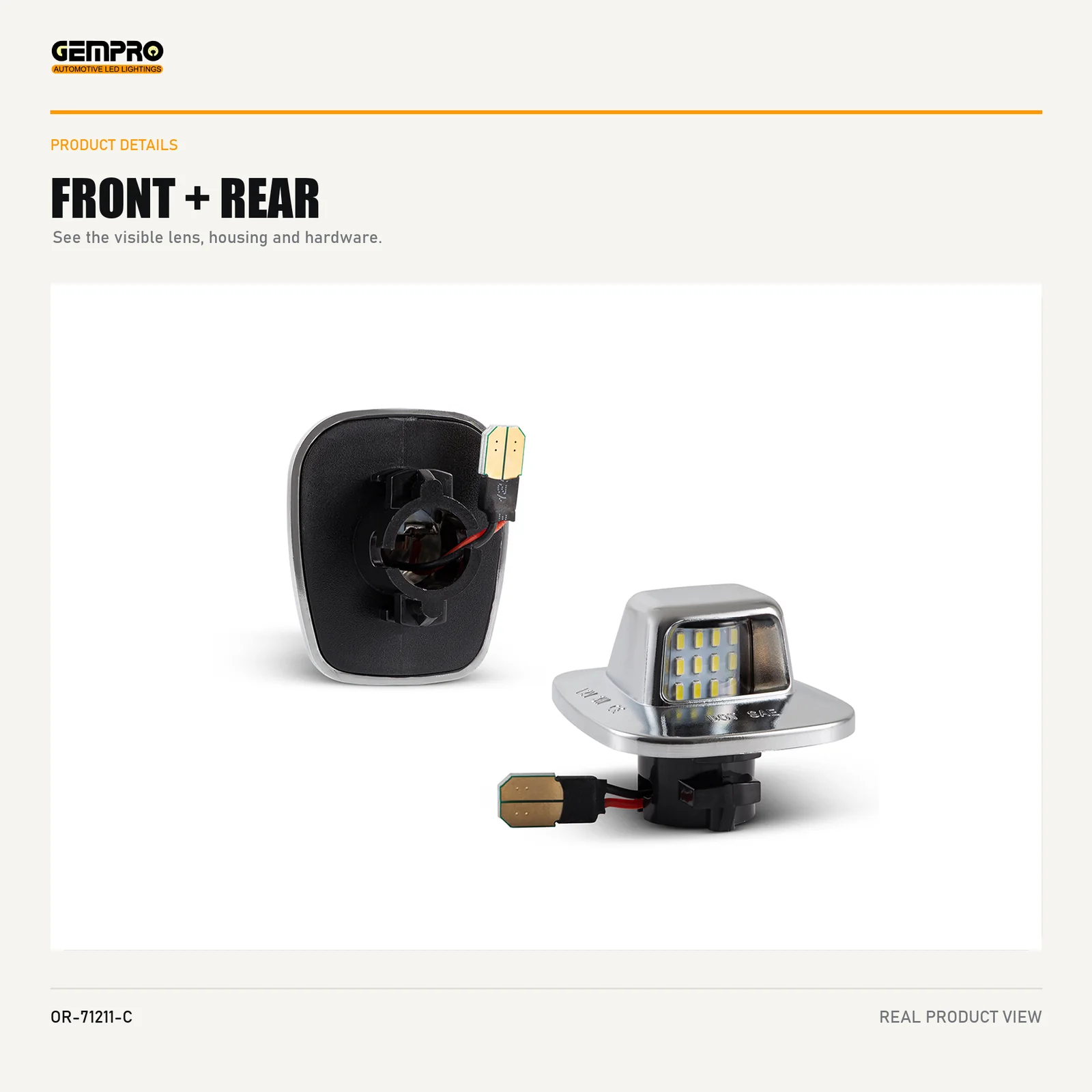 GEMPRO OR-71211-C front and rear housing view