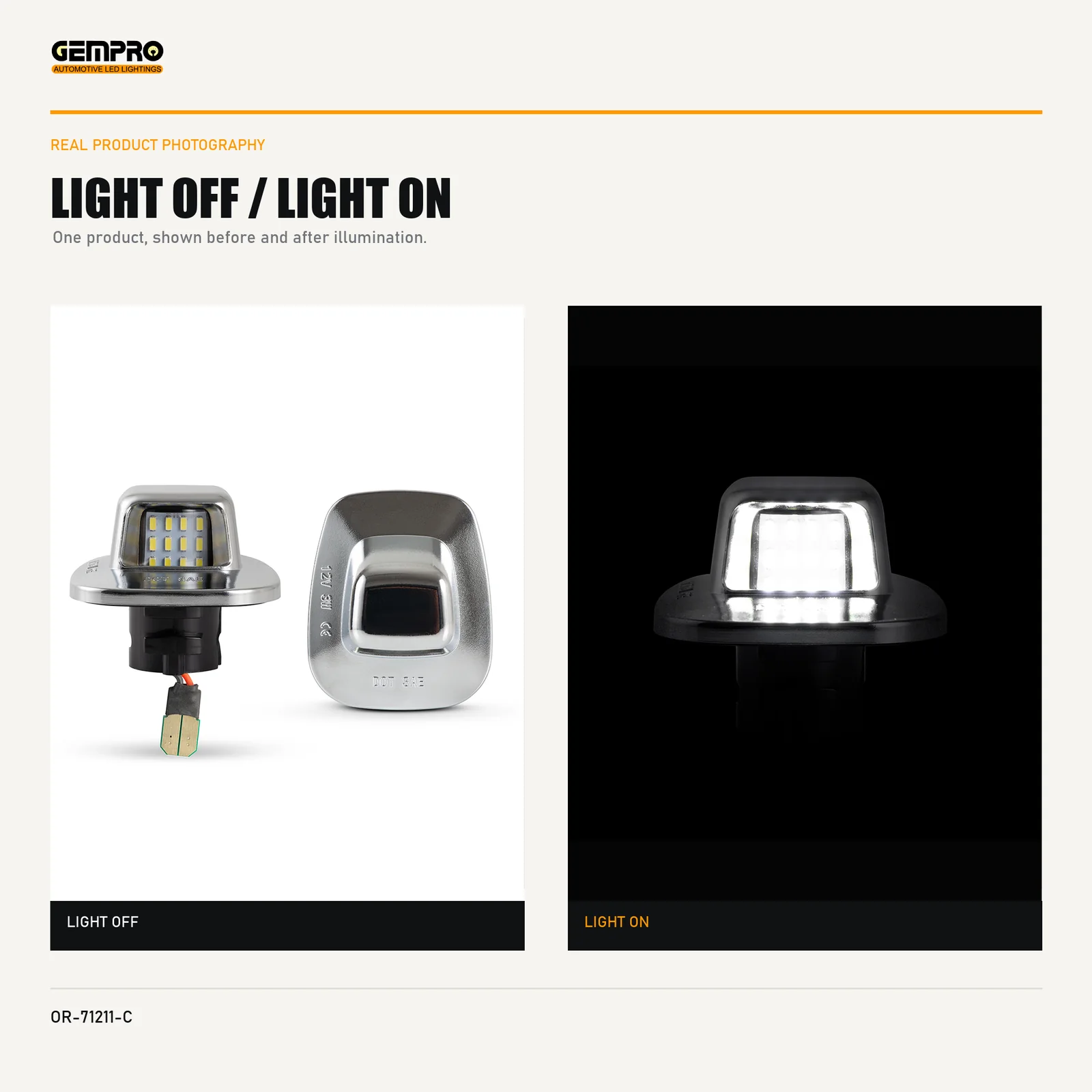 GEMPRO OR-71211-C light off and light on