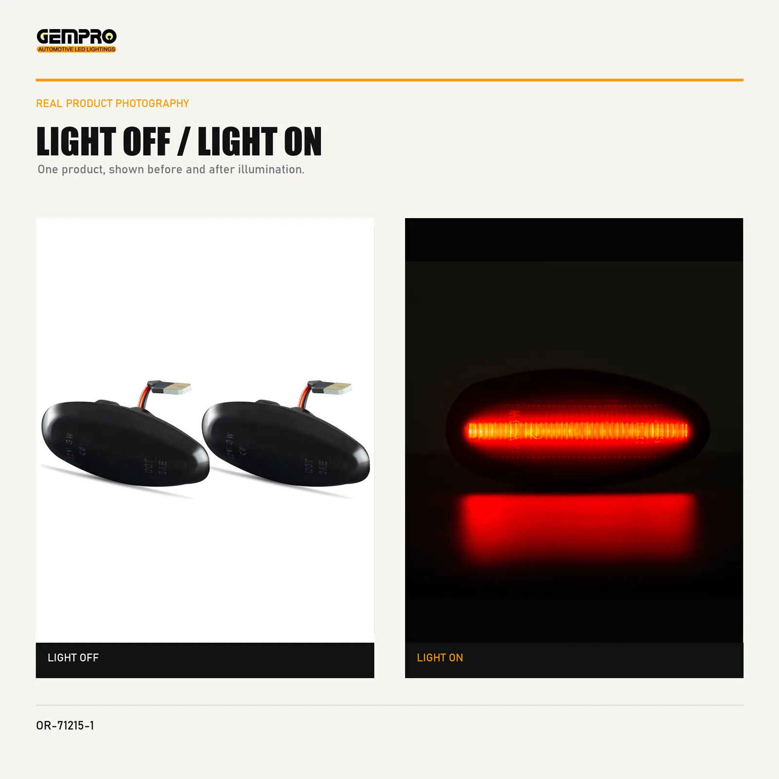 GEMPRO OR-71215-1 light off and light on