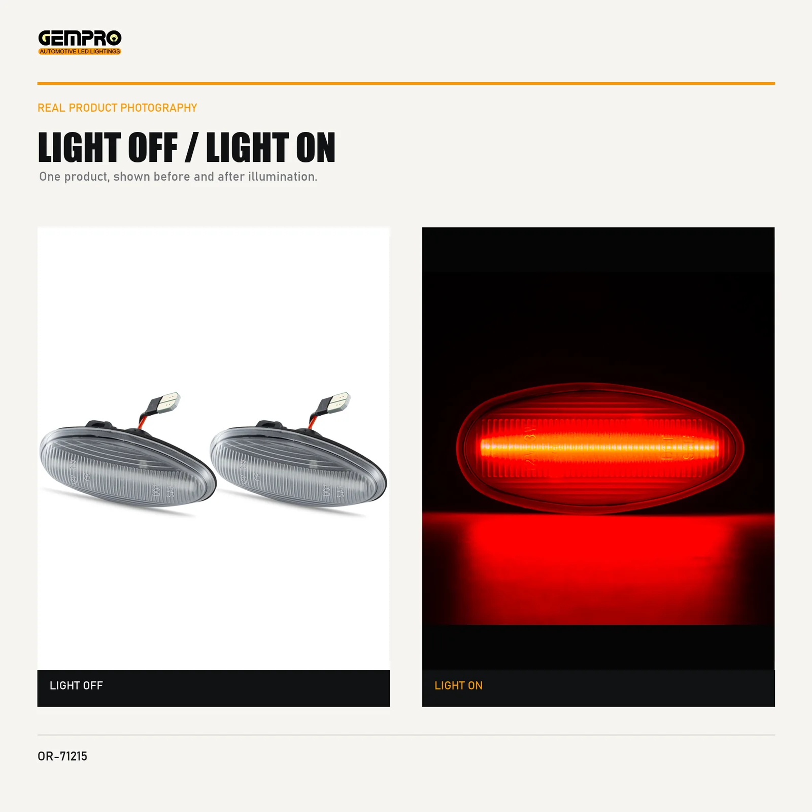 GEMPRO OR-71215 light off and light on
