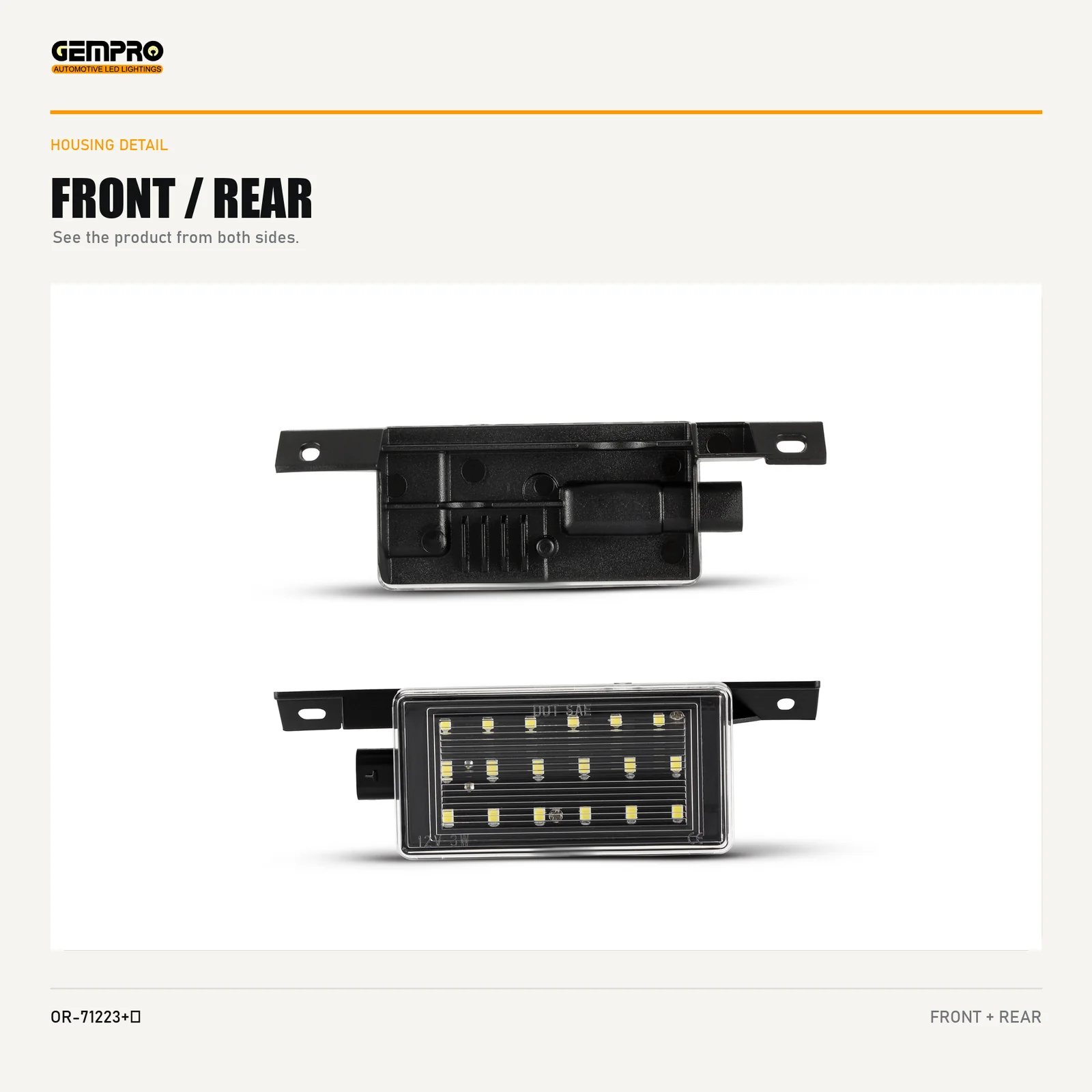 GEMPRO OR-71223+HARNESS housing detail