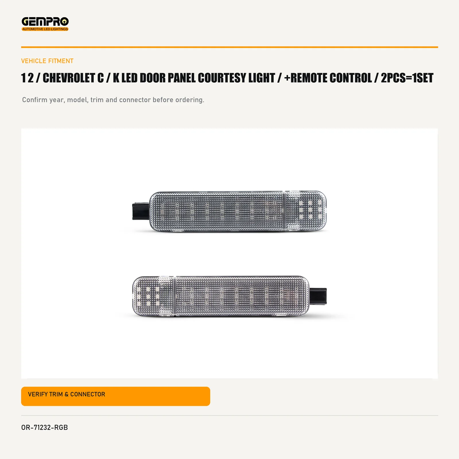GEMPRO OR-71232-RGB fitment check graphic
