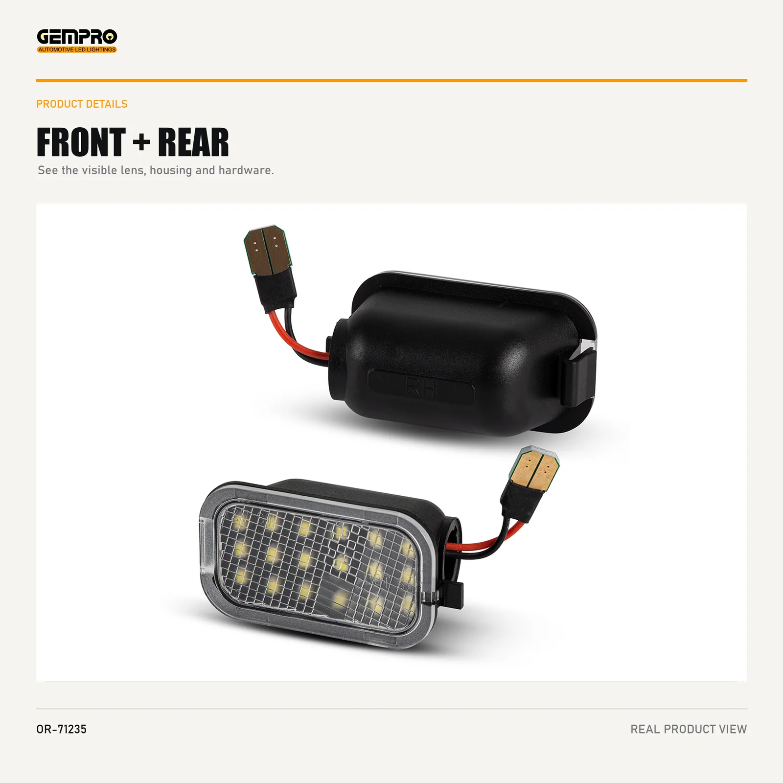 GEMPRO OR-71235 front and rear housing view