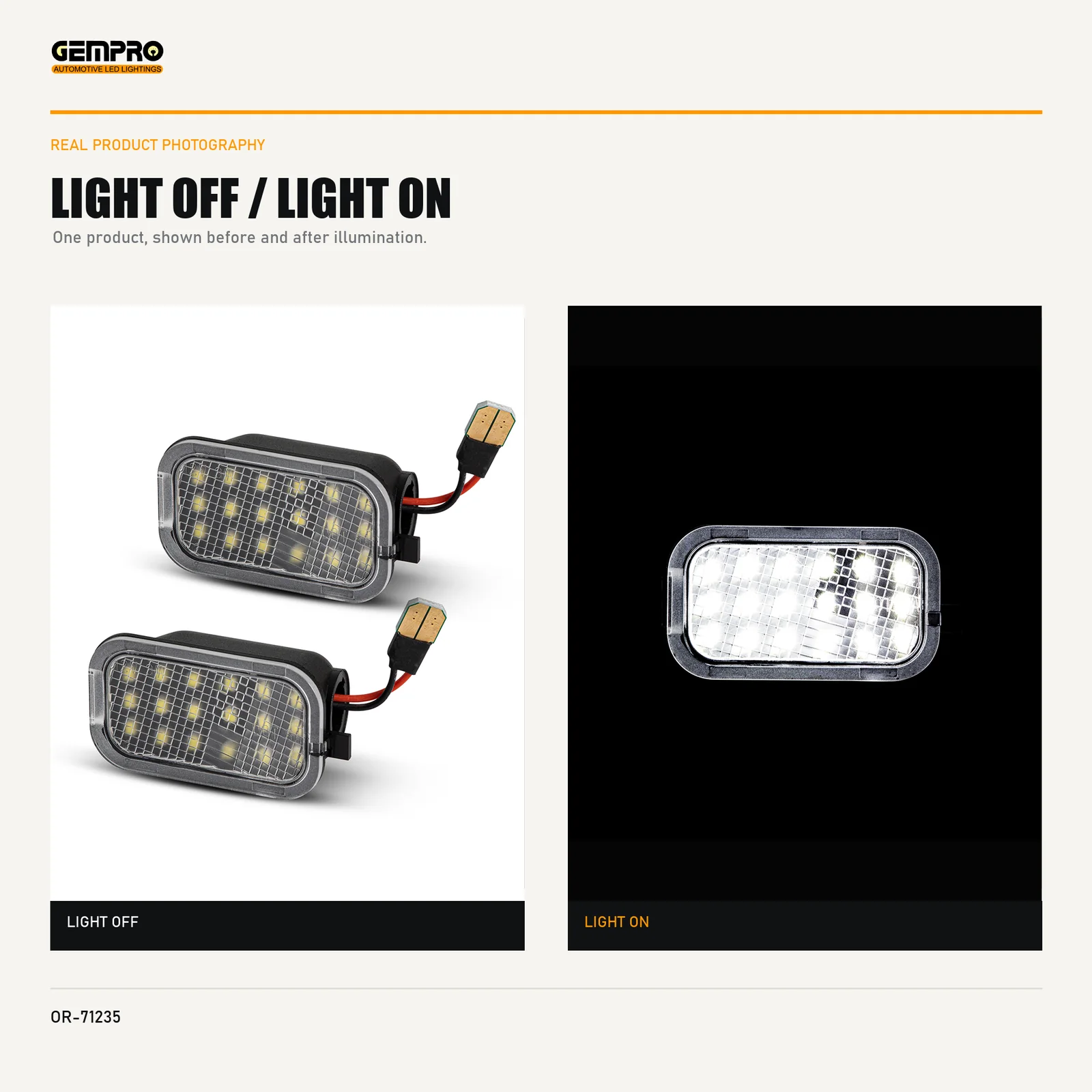 GEMPRO OR-71235 light off and light on