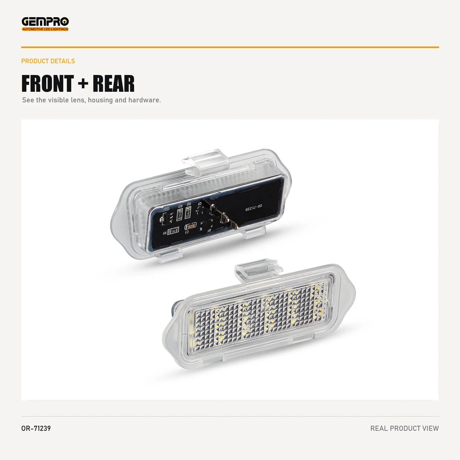 GEMPRO OR-71239 front and rear housing view