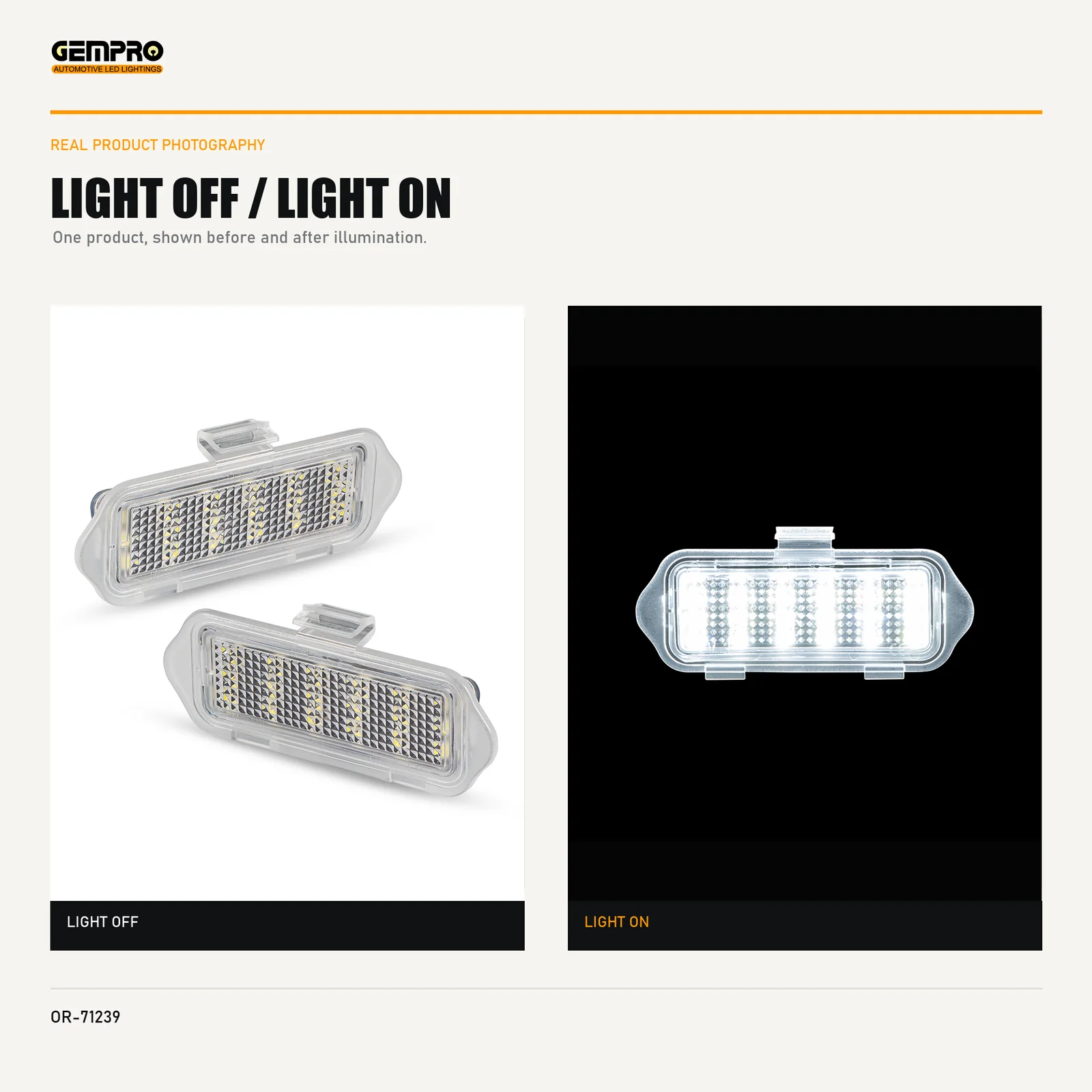 GEMPRO OR-71239 light off and light on