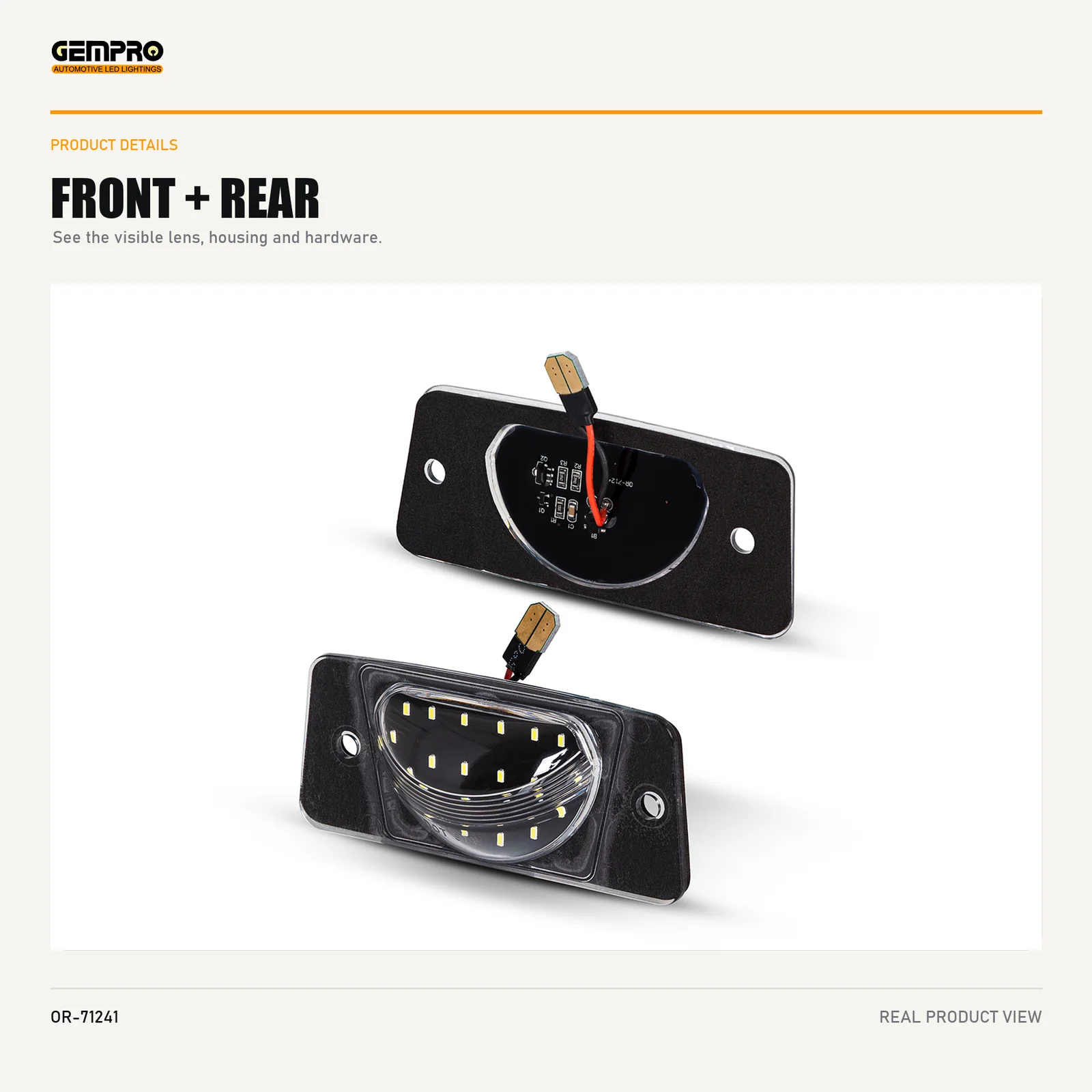 GEMPRO OR-71241 front and rear housing view