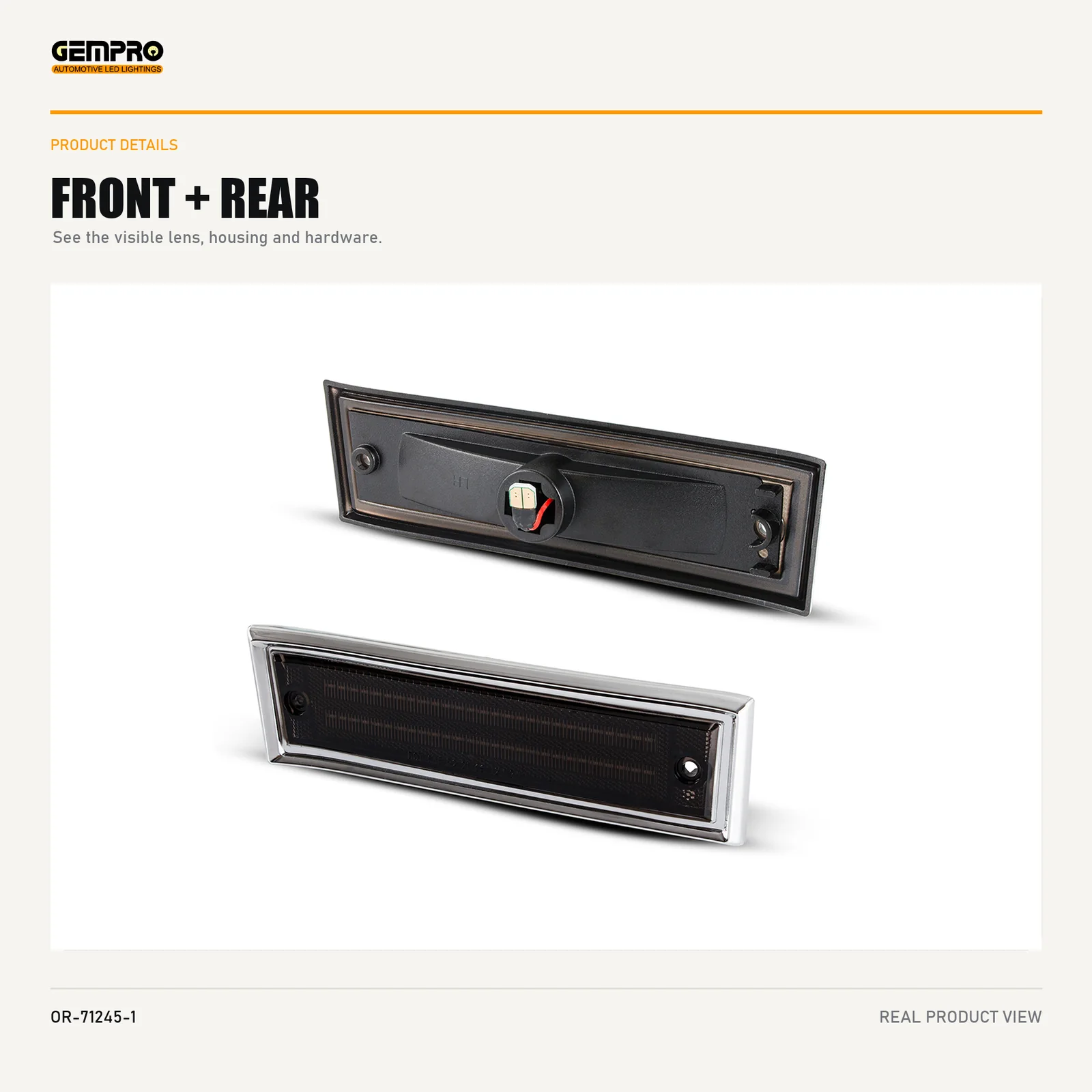 GEMPRO OR-71245-1 front and rear housing view