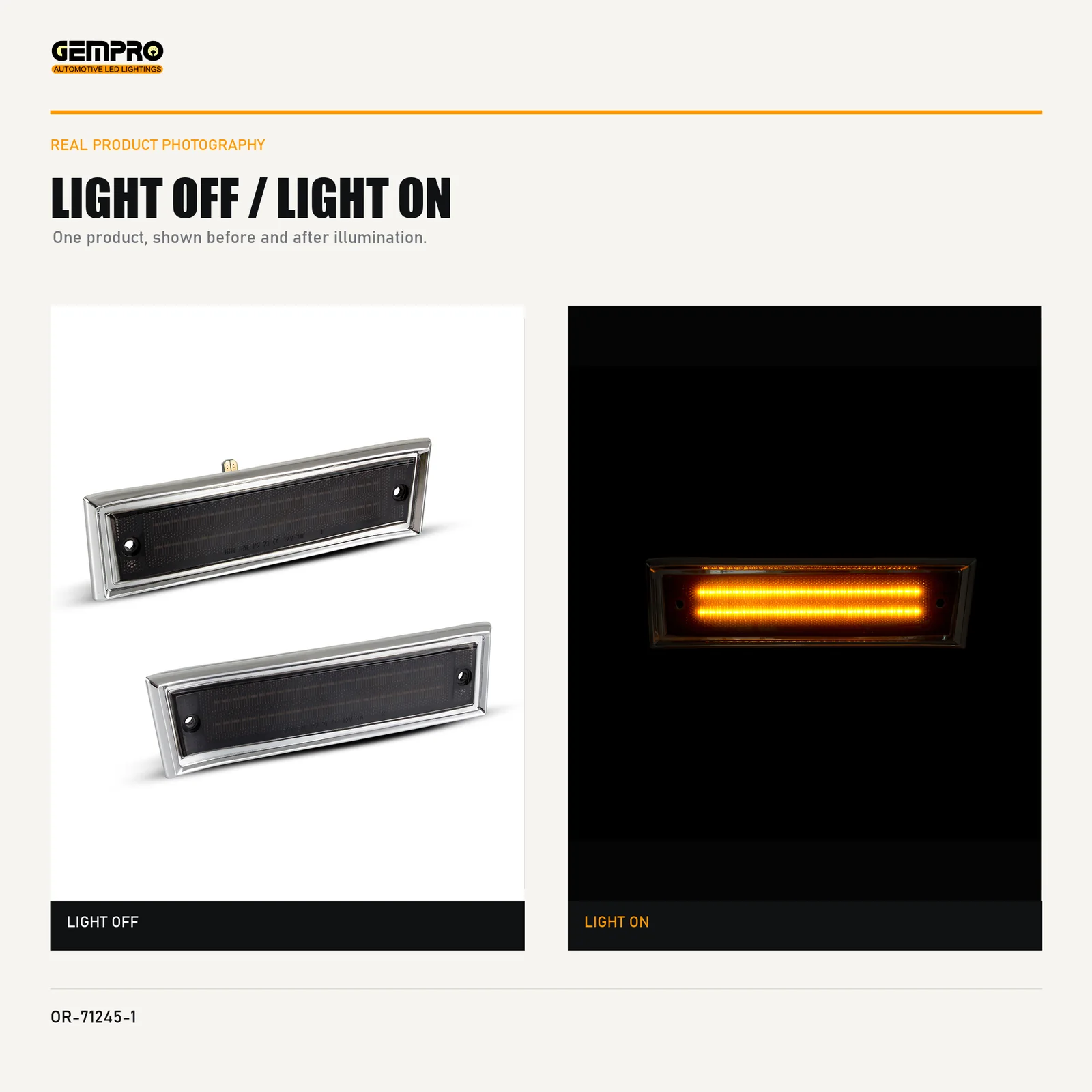 GEMPRO OR-71245-1 light off and light on