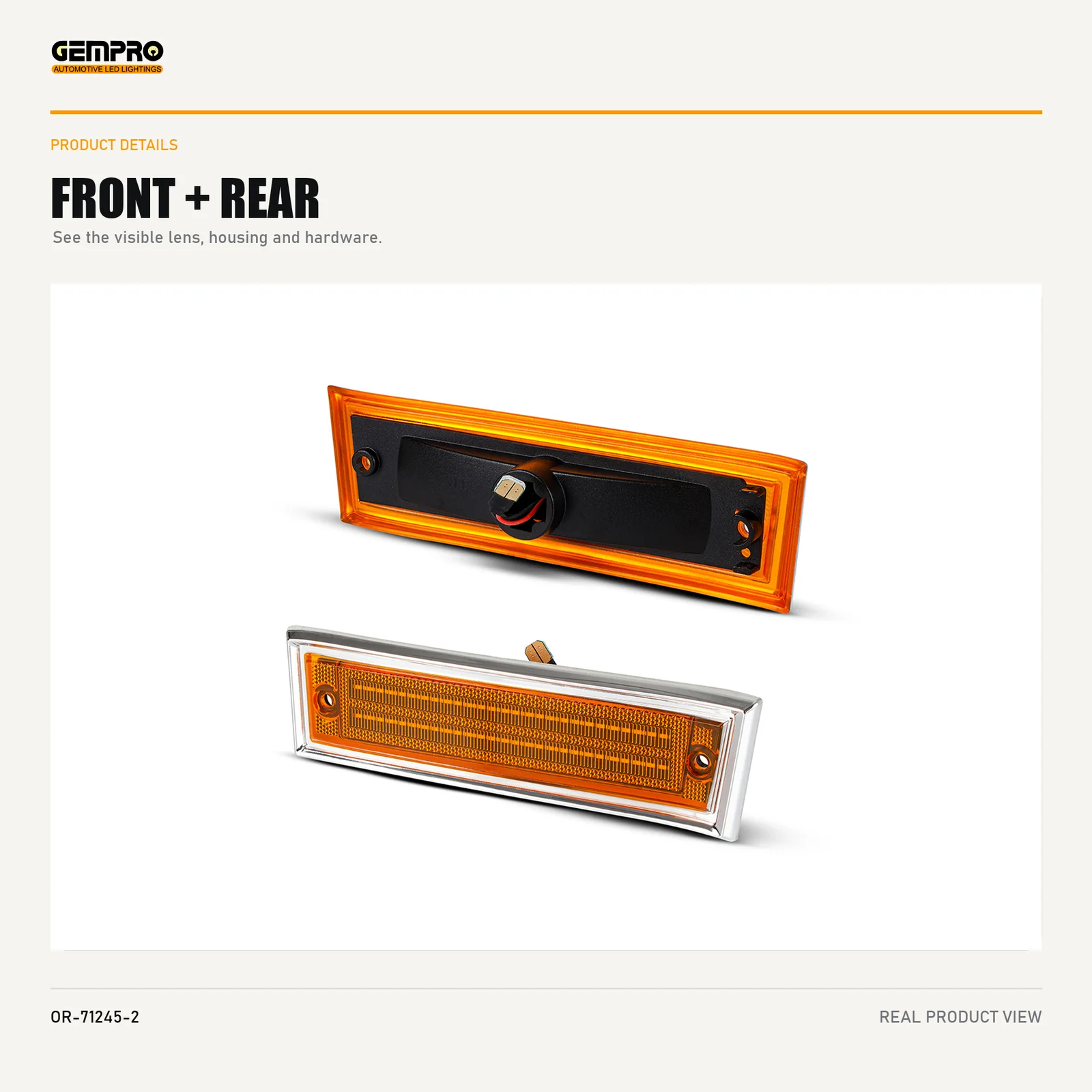 GEMPRO OR-71245-2 front and rear housing view