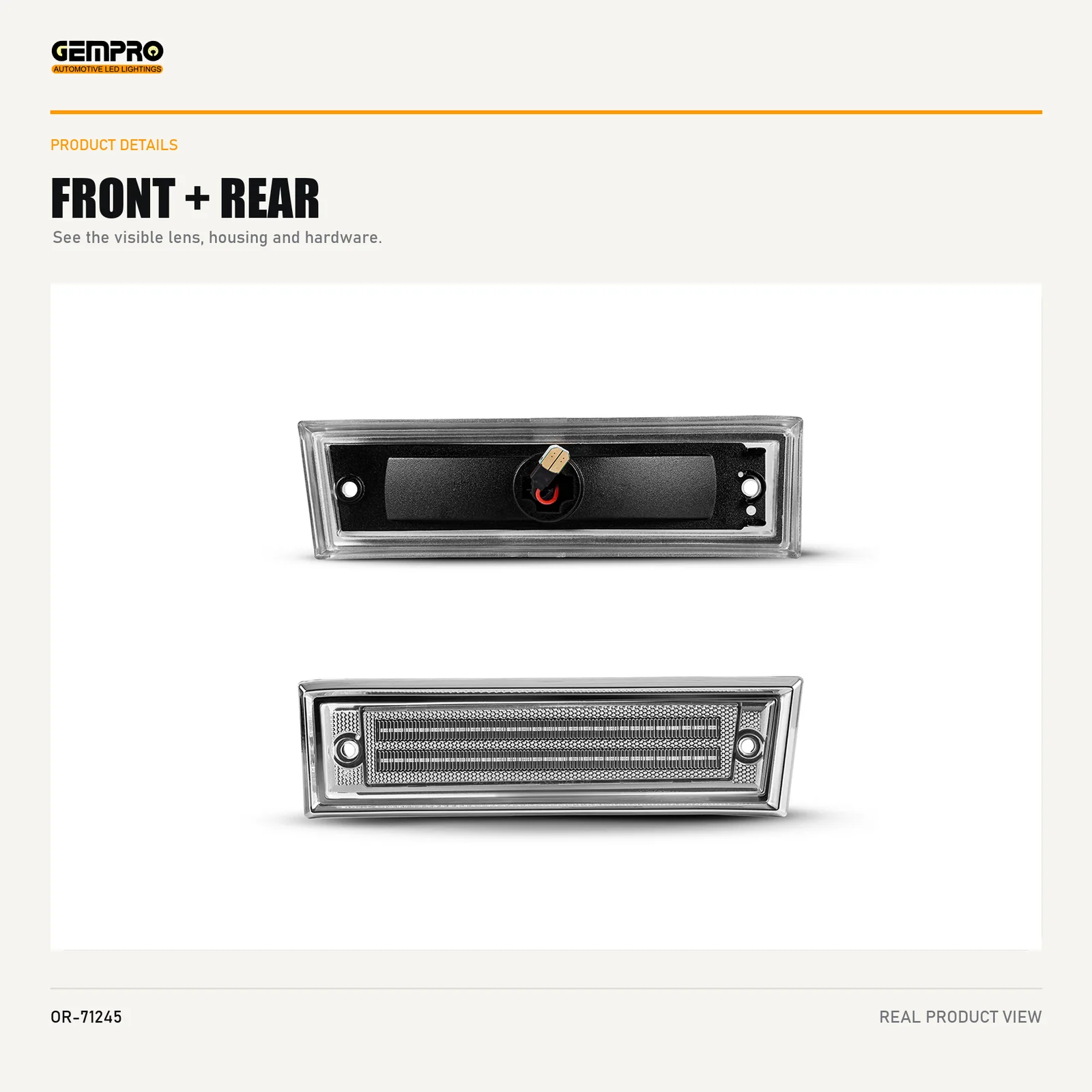GEMPRO OR-71245 front and rear housing view