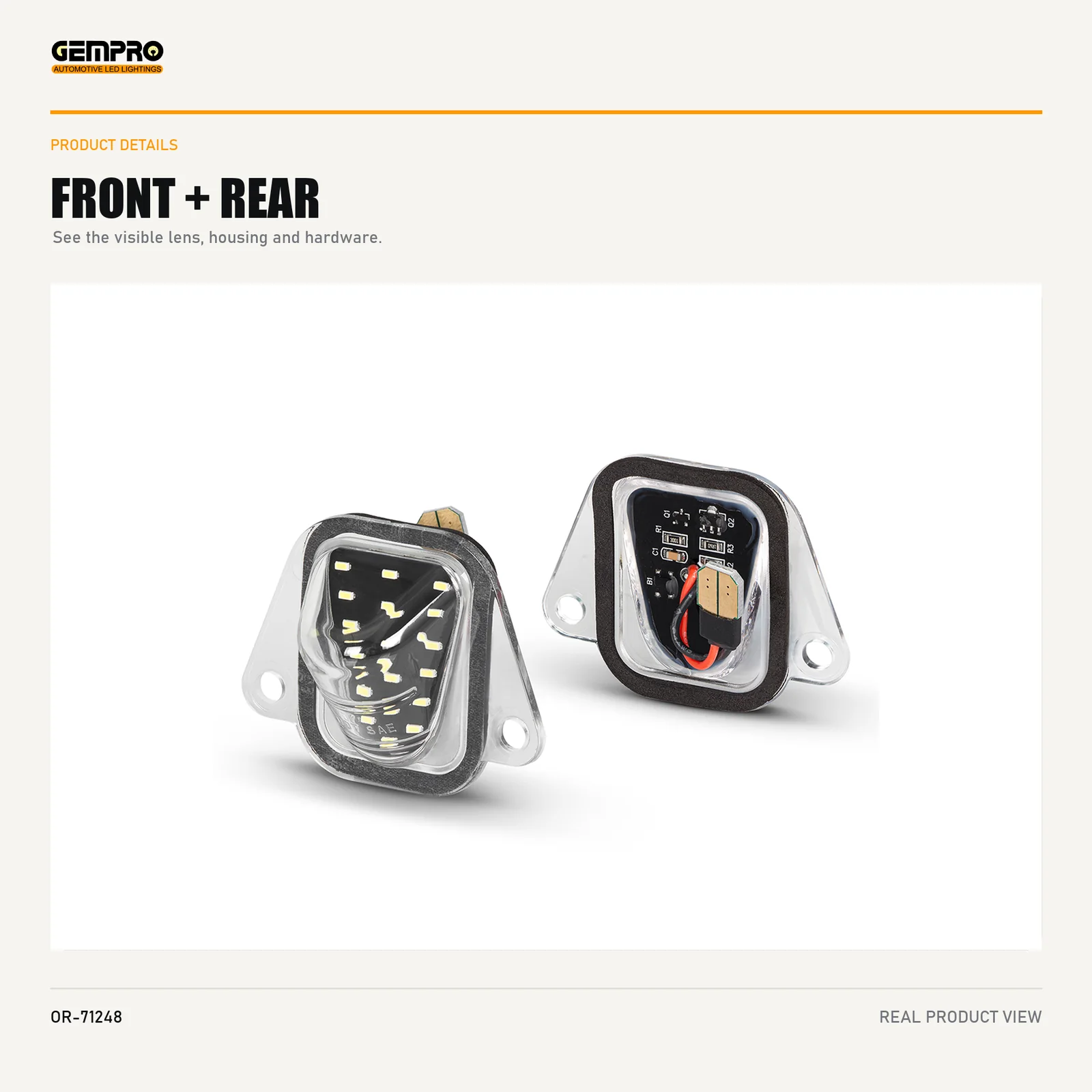 GEMPRO OR-71248 front and rear housing view