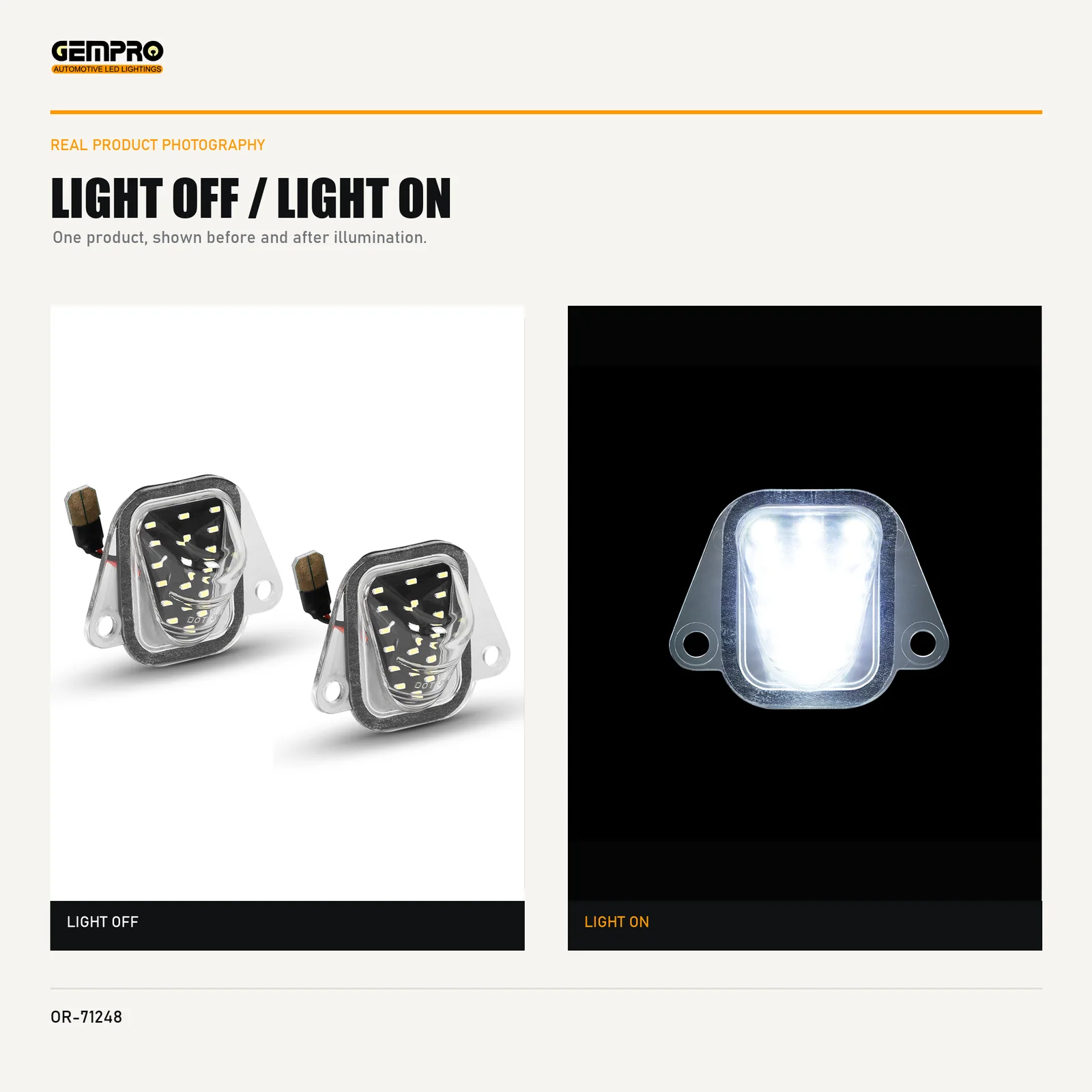 GEMPRO OR-71248 light off and light on
