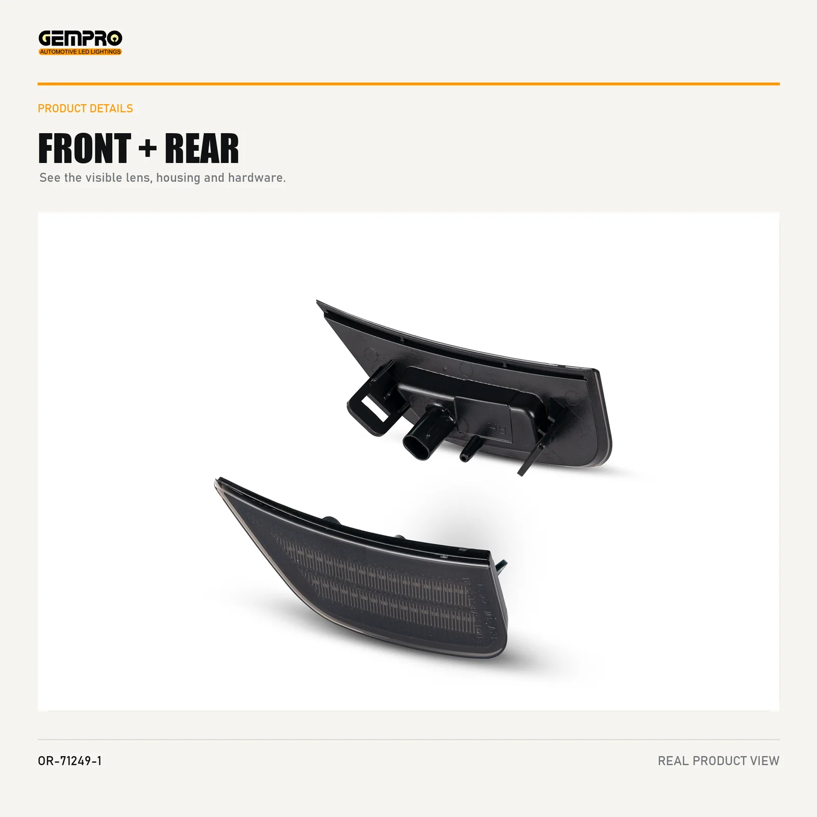 GEMPRO OR-71249-1 front and rear housing view