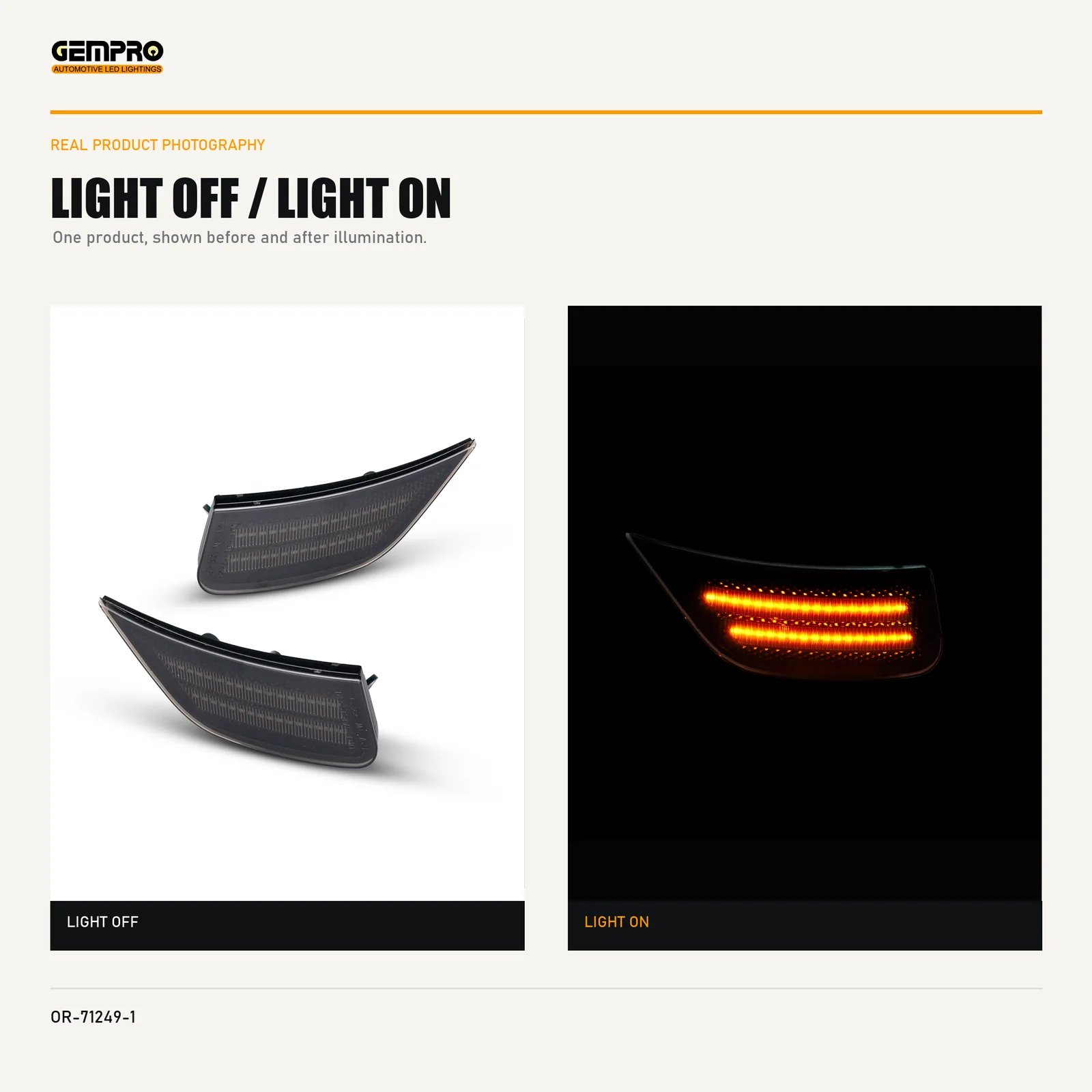 GEMPRO OR-71249-1 light off and light on