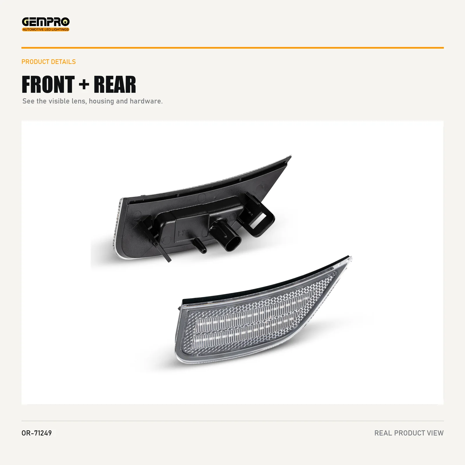 GEMPRO OR-71249 front and rear housing view