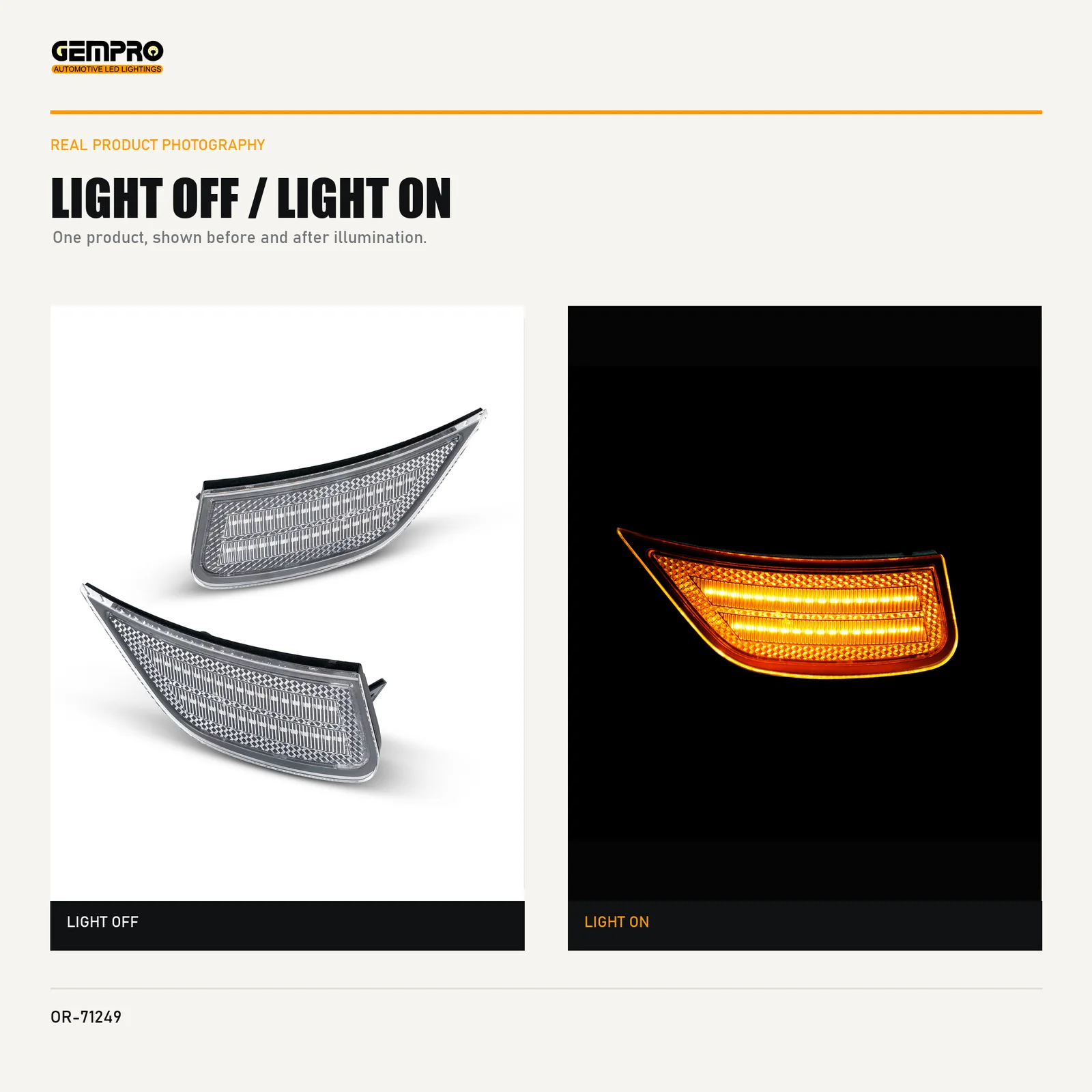 GEMPRO OR-71249 light off and light on