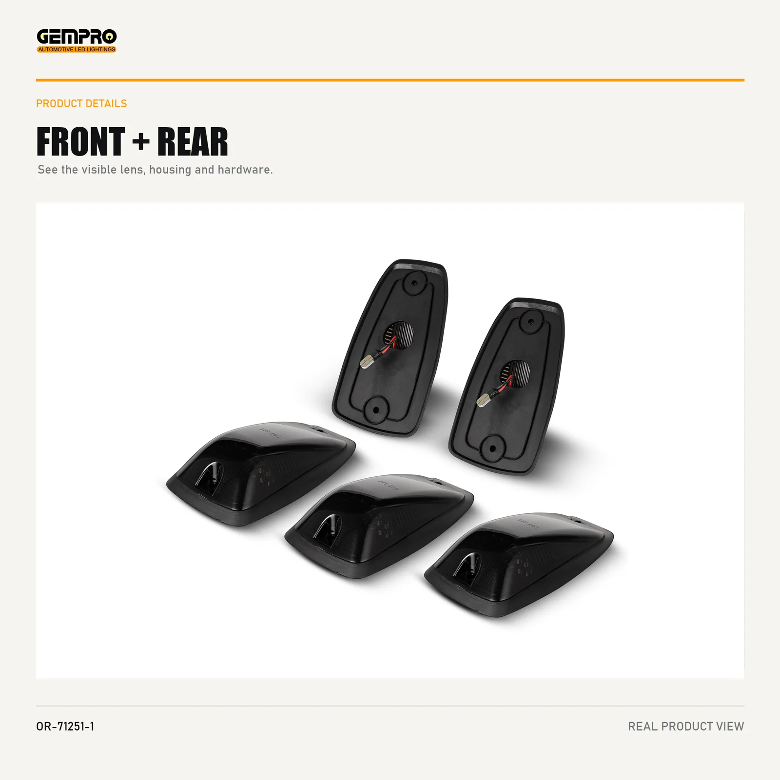 GEMPRO OR-71251-1 front and rear housing view
