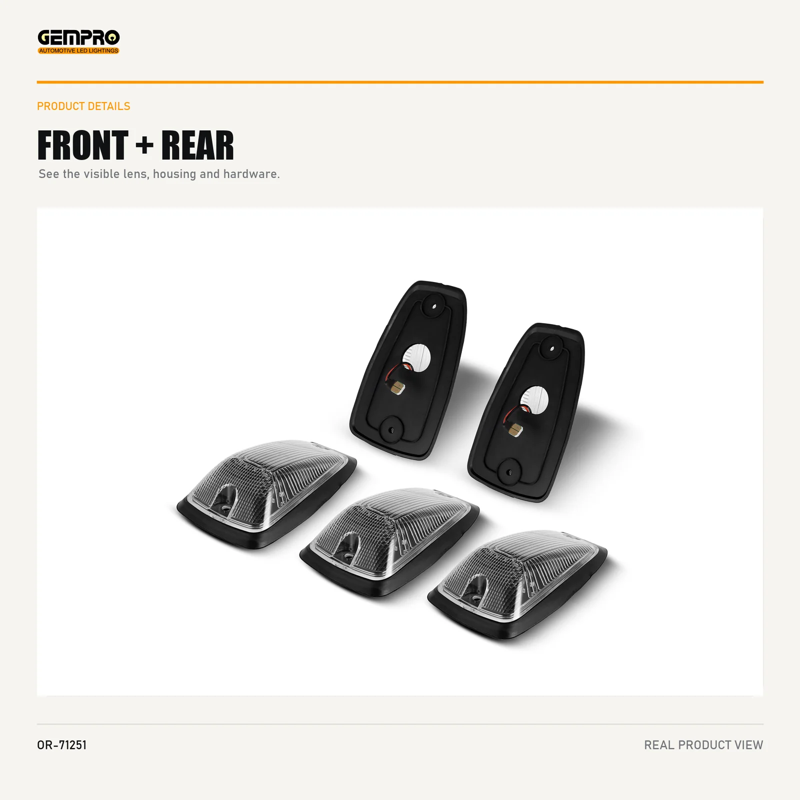 GEMPRO OR-71251 front and rear housing view