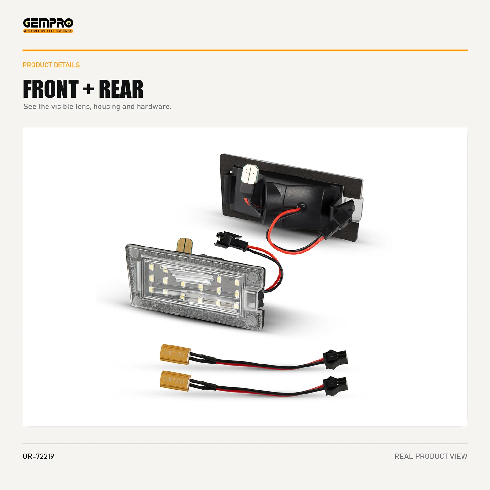 GEMPRO OR-72219 front and rear housing view