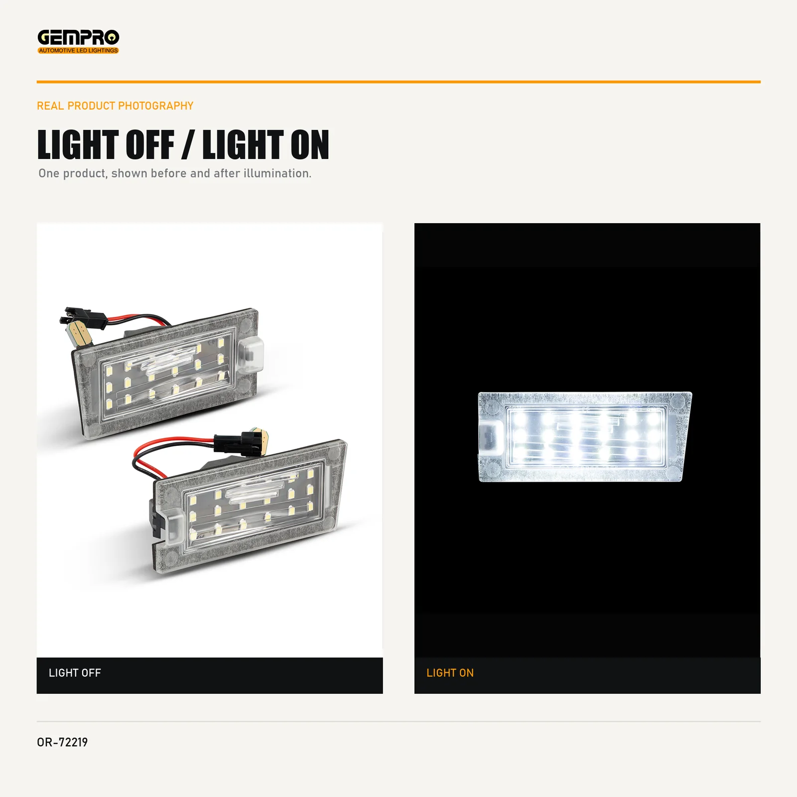 GEMPRO OR-72219 light off and light on
