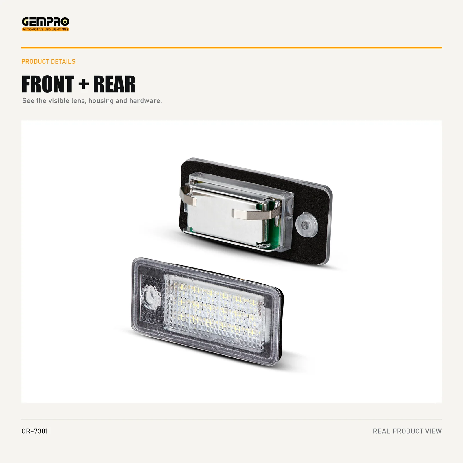 GEMPRO OR-7301 front and rear housing view