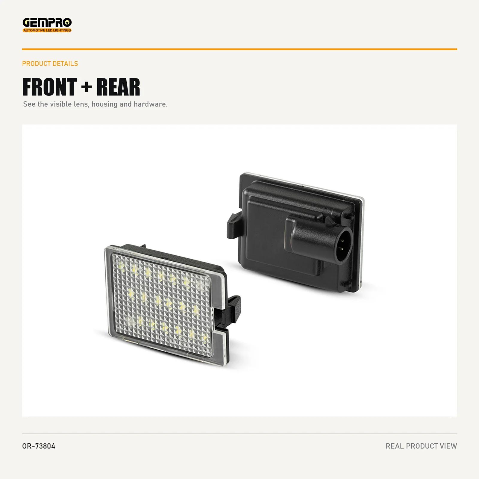GEMPRO OR-73804 front and rear housing view