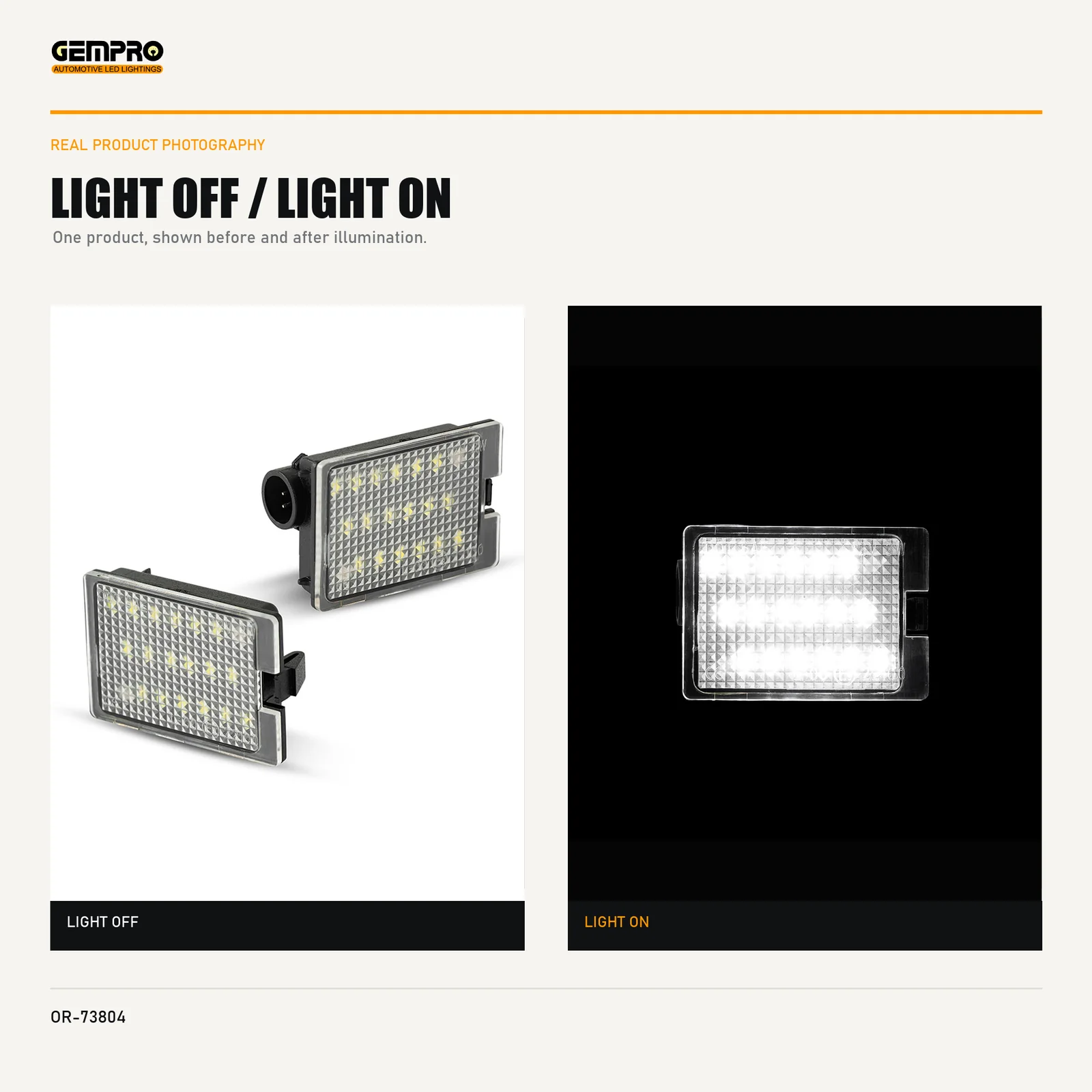 GEMPRO OR-73804 light off and light on