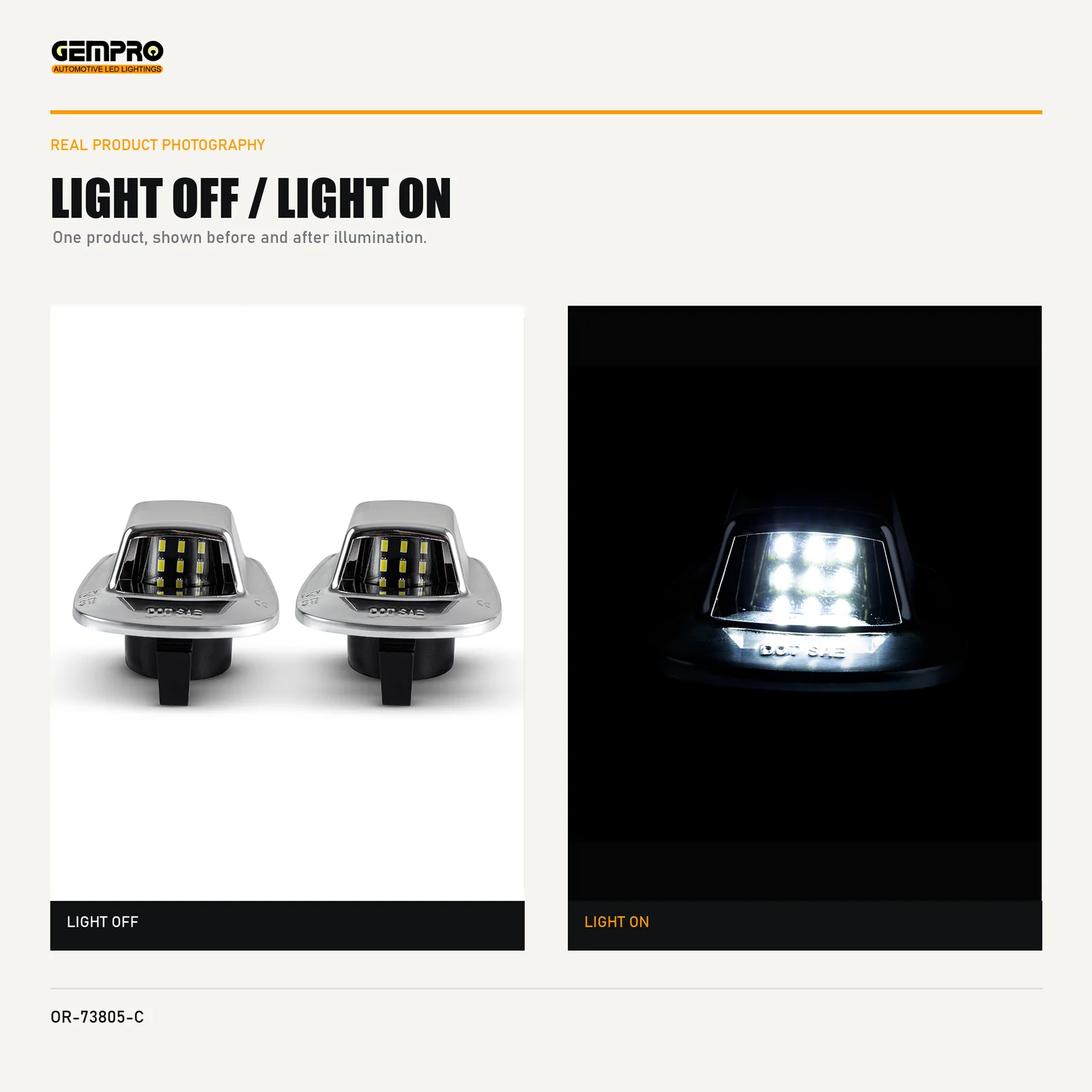 GEMPRO OR-73805-C light off and light on