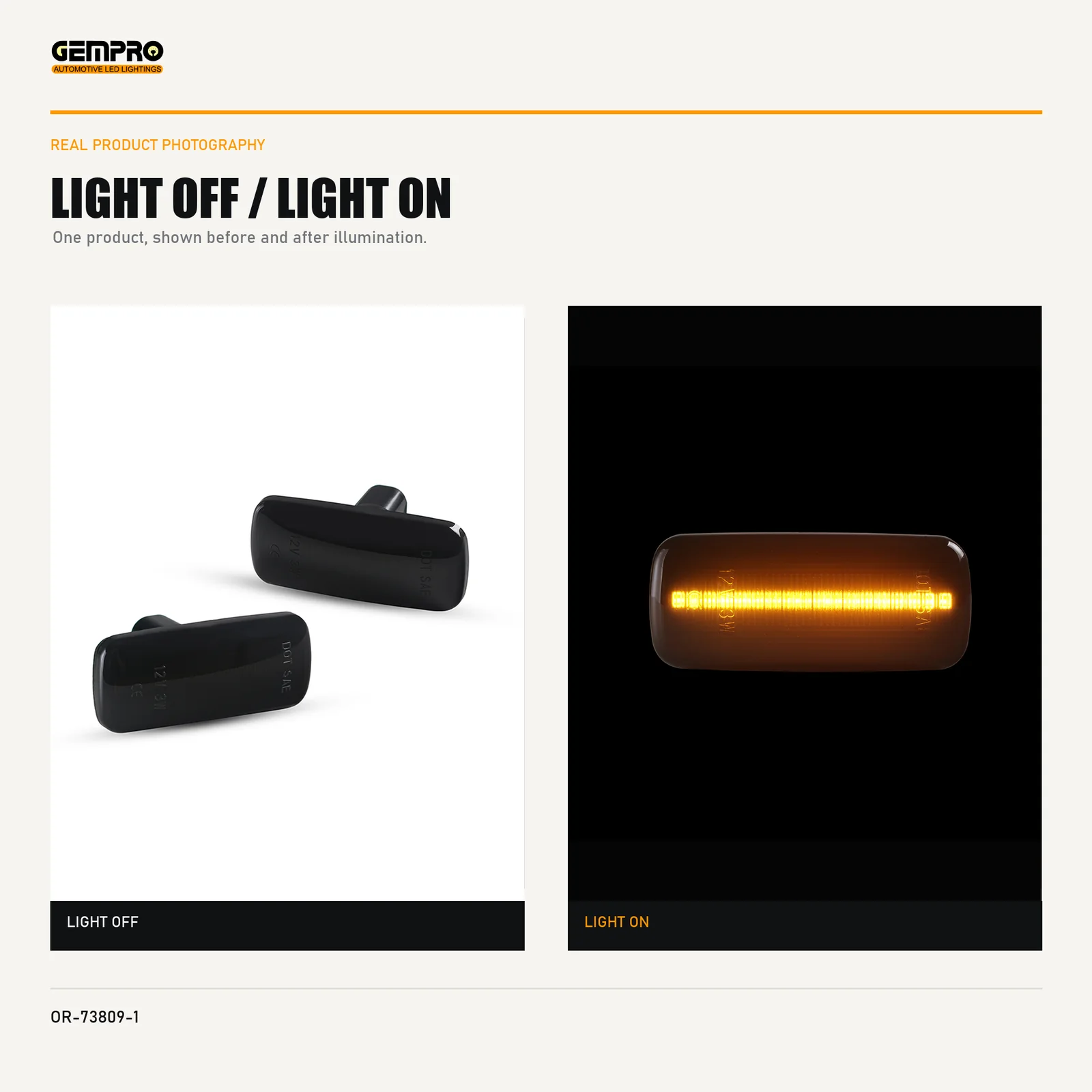 GEMPRO OR-73809-1 light off and light on