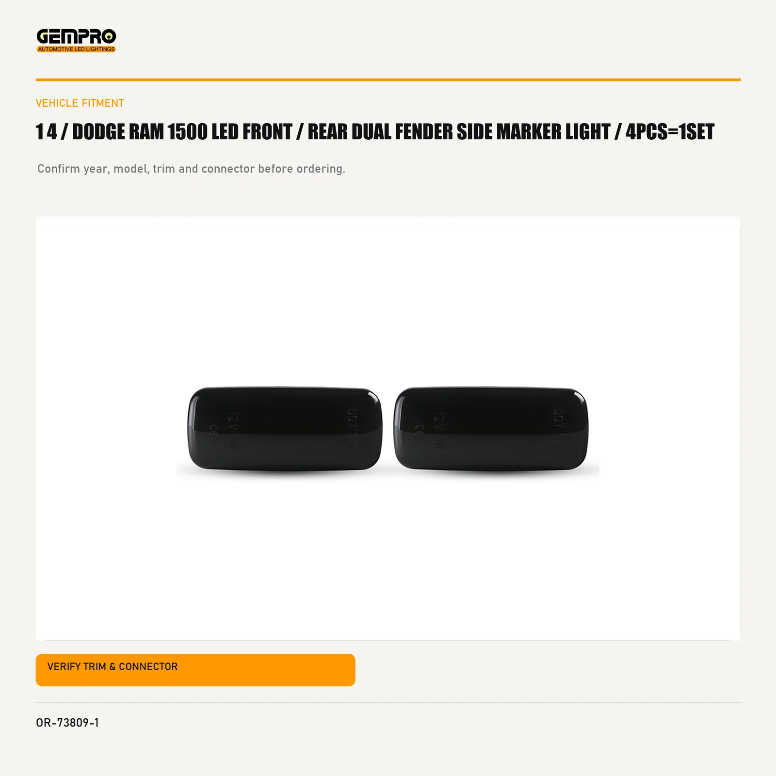 GEMPRO OR-73809-1 fitment check graphic