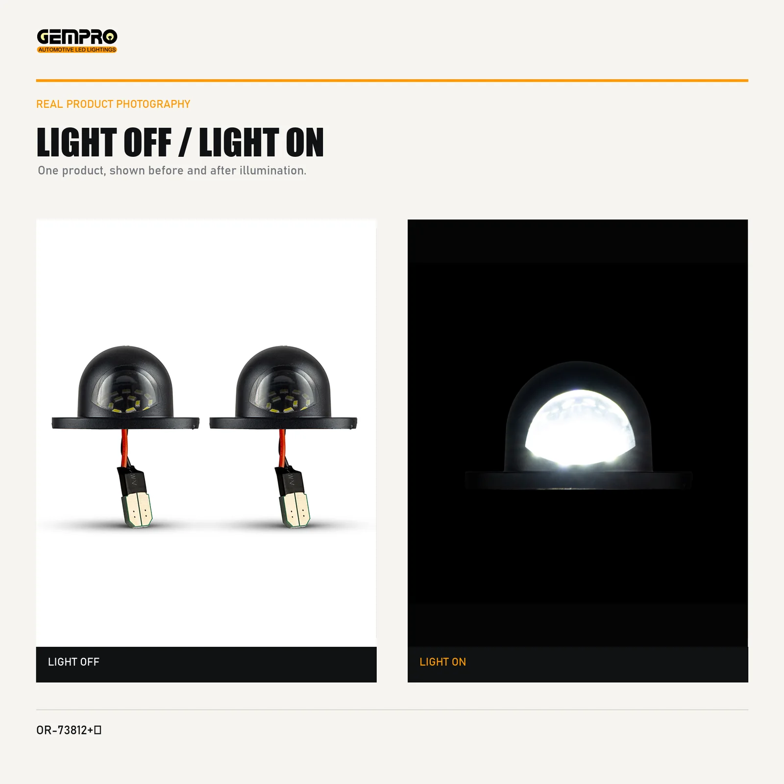 GEMPRO OR-73812+HARNESS light off and light on