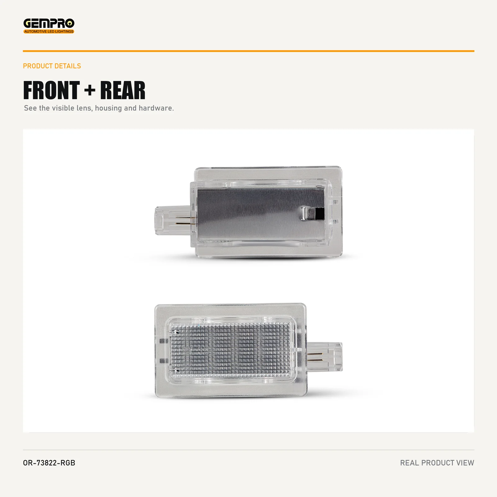 GEMPRO OR-73822-RGB front and rear housing view