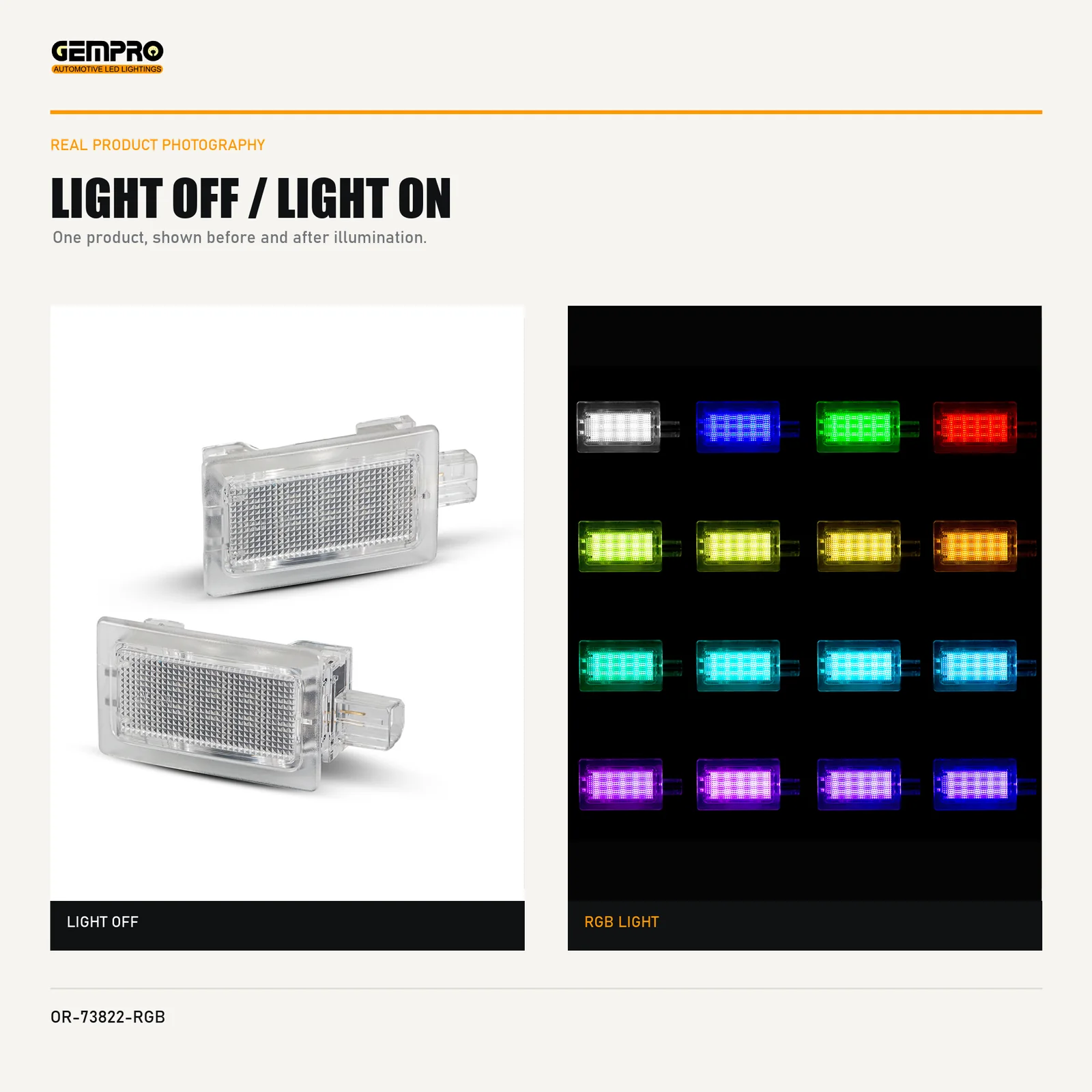 GEMPRO OR-73822-RGB light off and light on