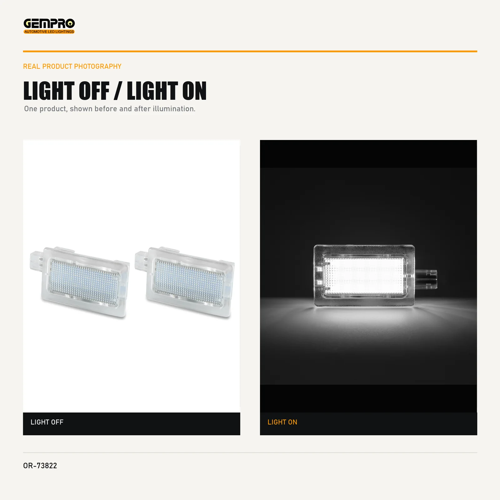 GEMPRO OR-73822 light off and light on