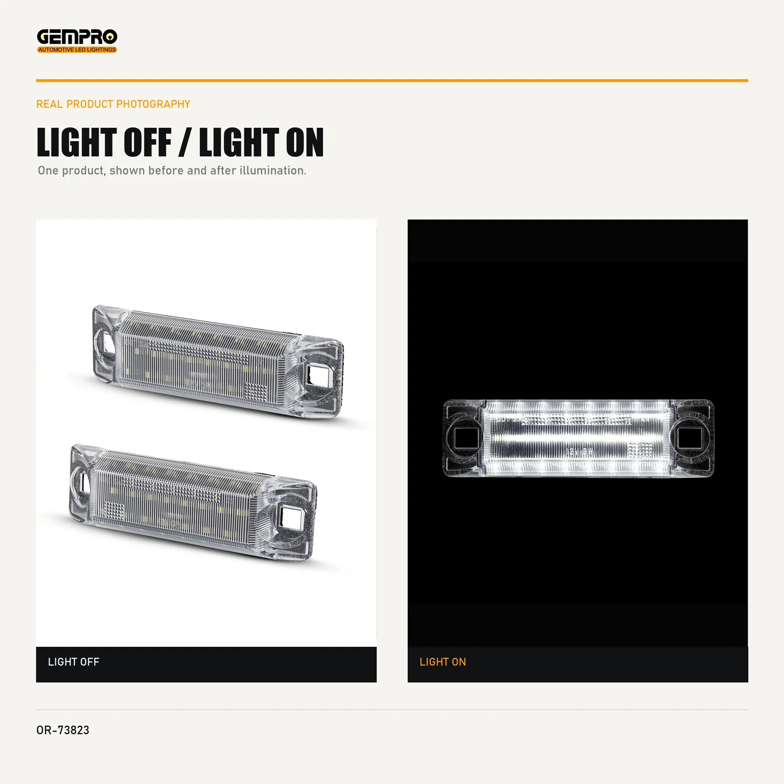 GEMPRO OR-73823 light off and light on
