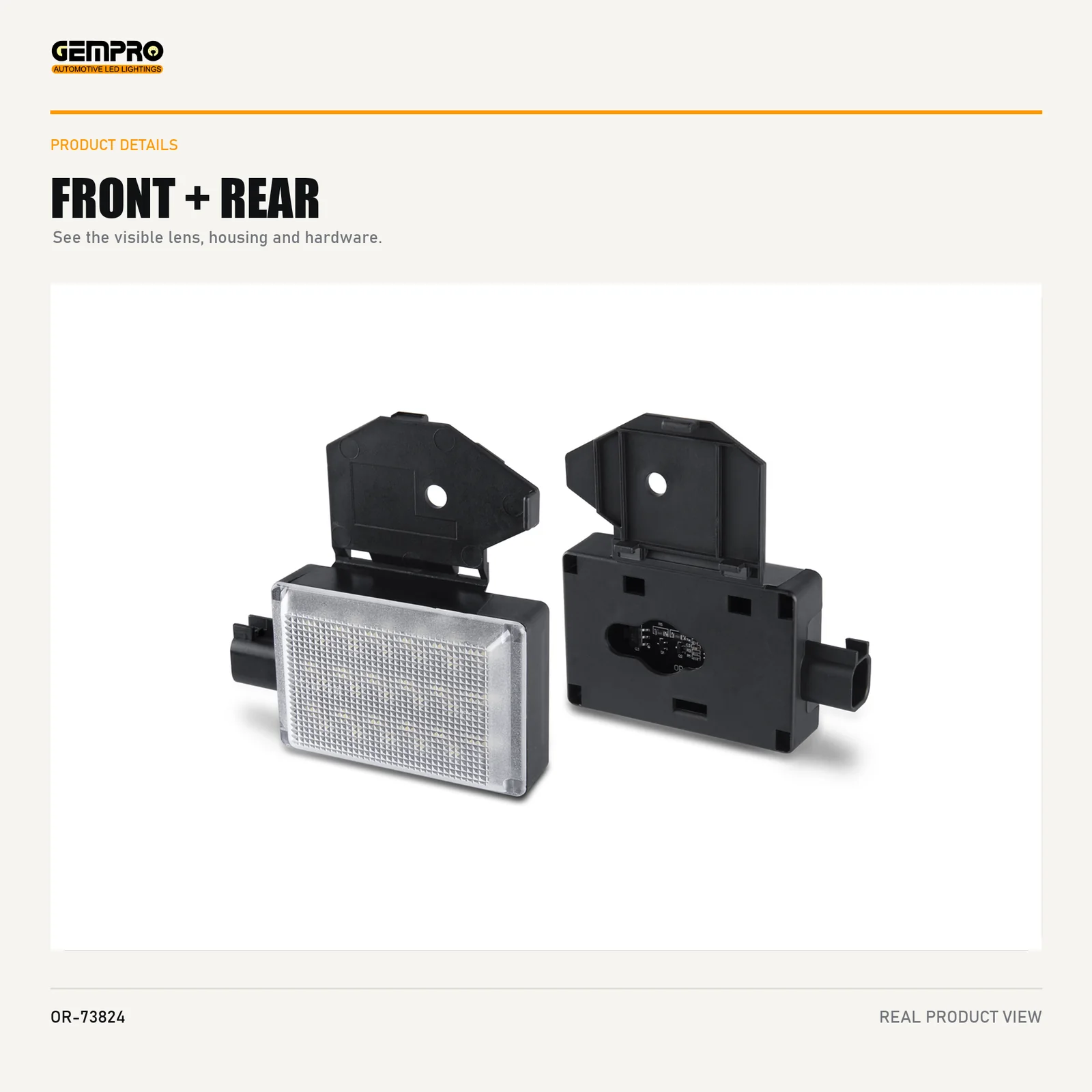 GEMPRO OR-73824 front and rear housing view
