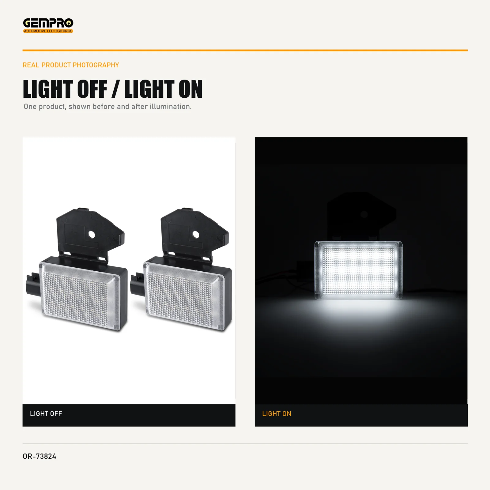 GEMPRO OR-73824 light off and light on