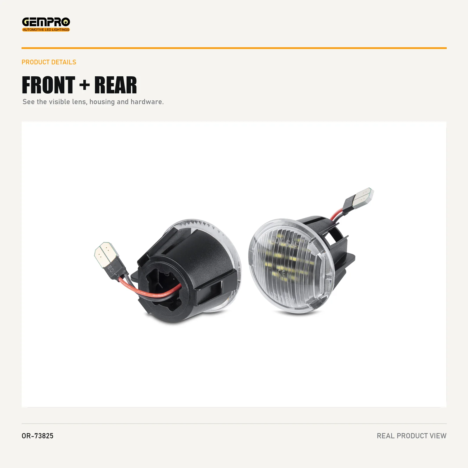 GEMPRO OR-73825 front and rear housing view