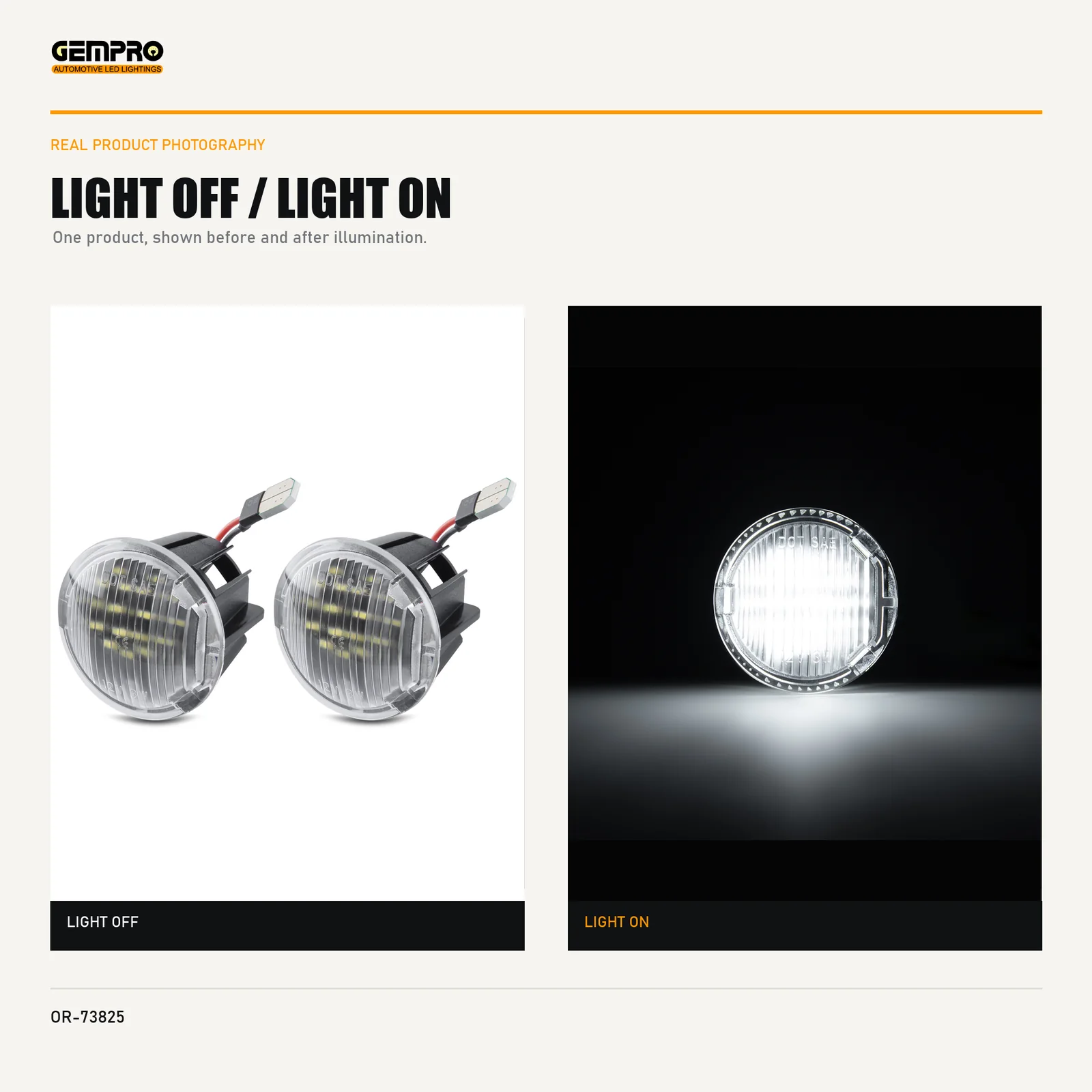 GEMPRO OR-73825 light off and light on