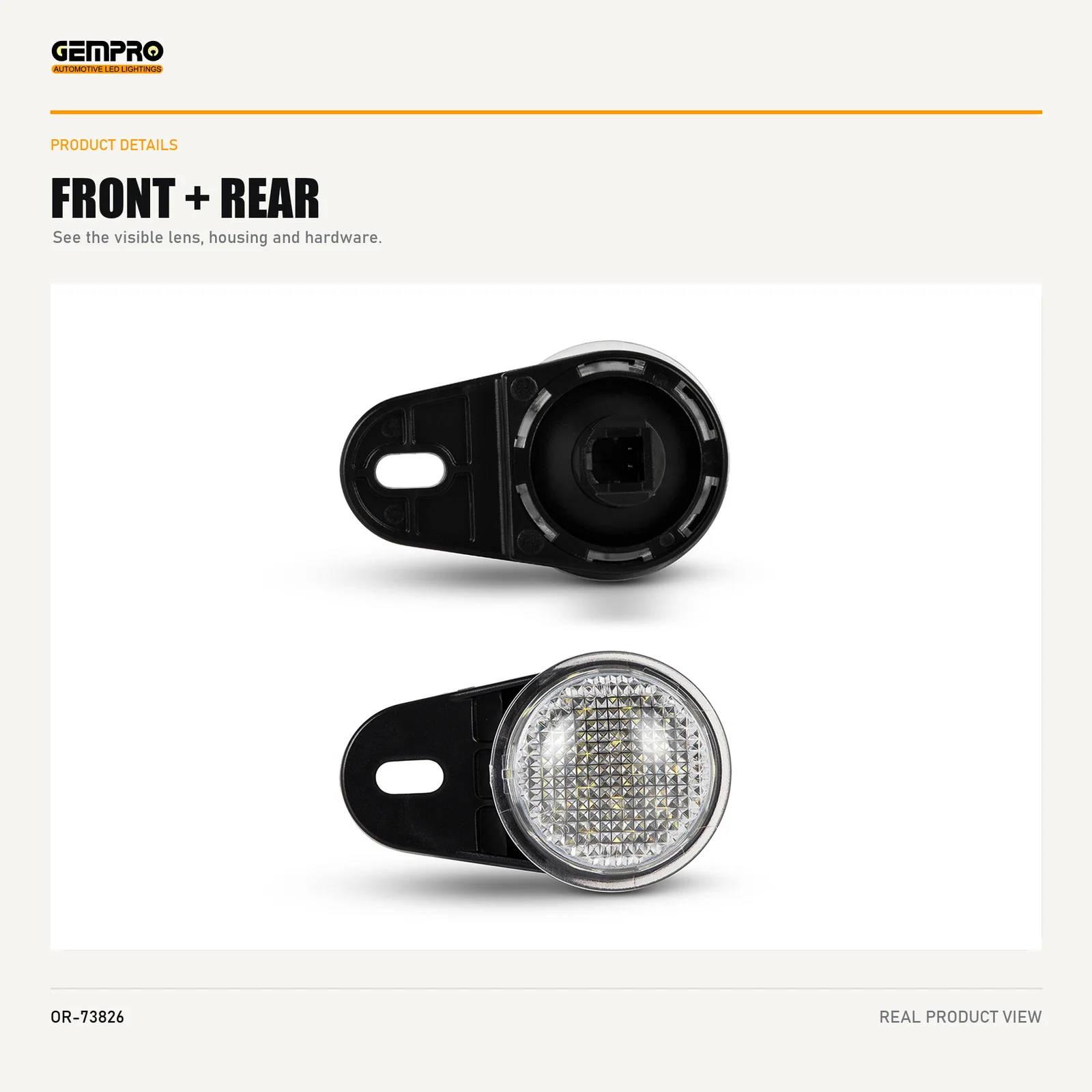 GEMPRO OR-73826 front and rear housing view