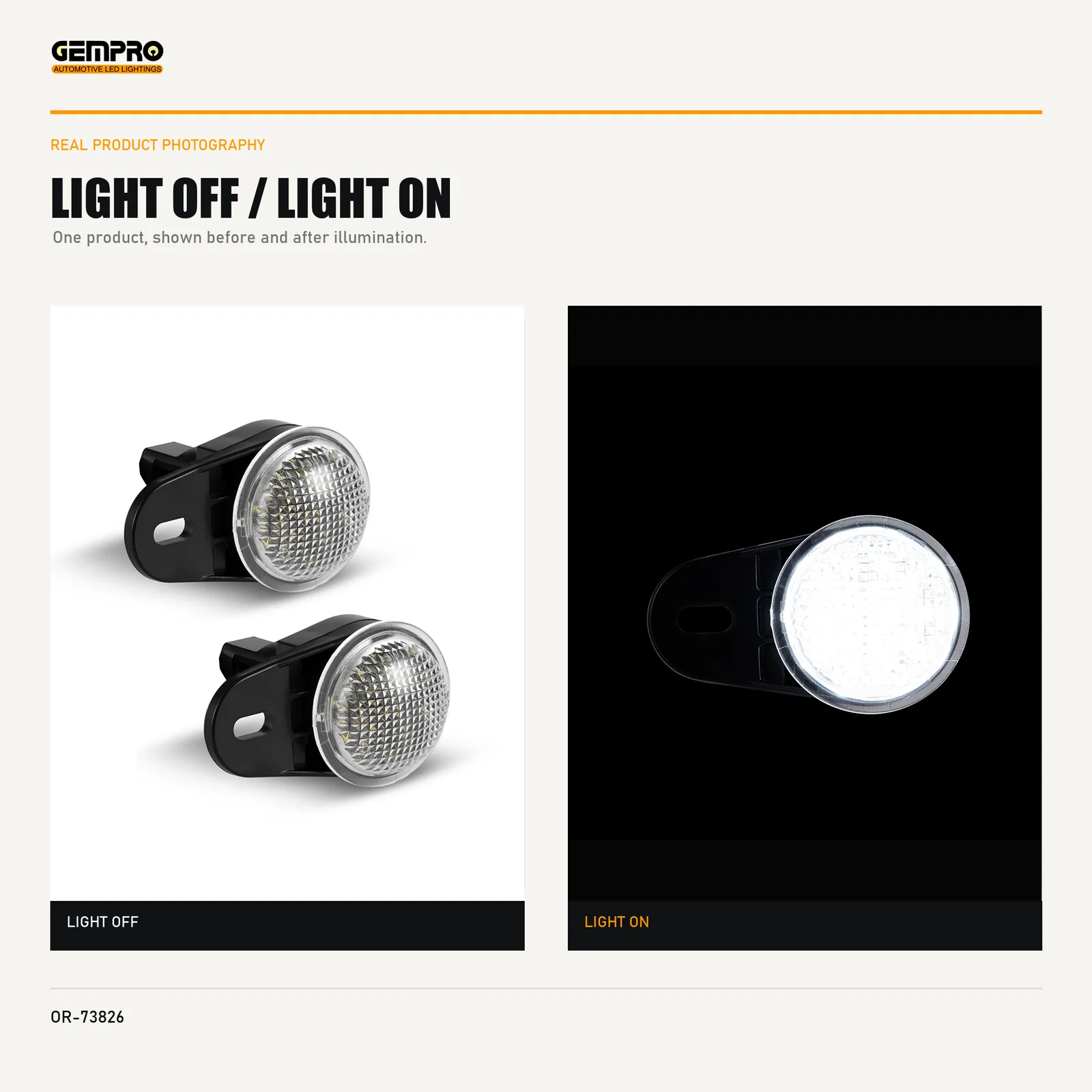 GEMPRO OR-73826 light off and light on