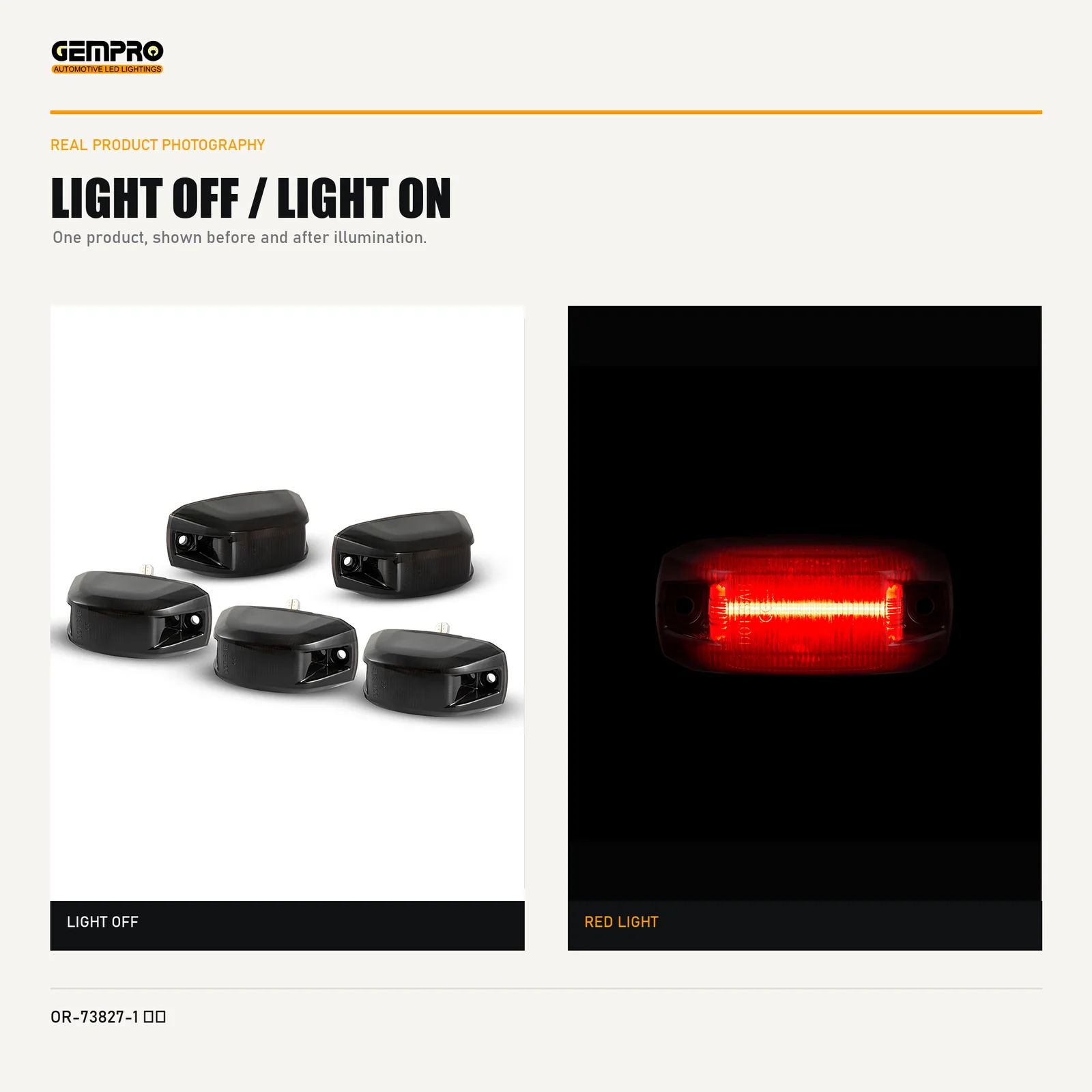 GEMPRO OR-73827-1-RED light off and light on