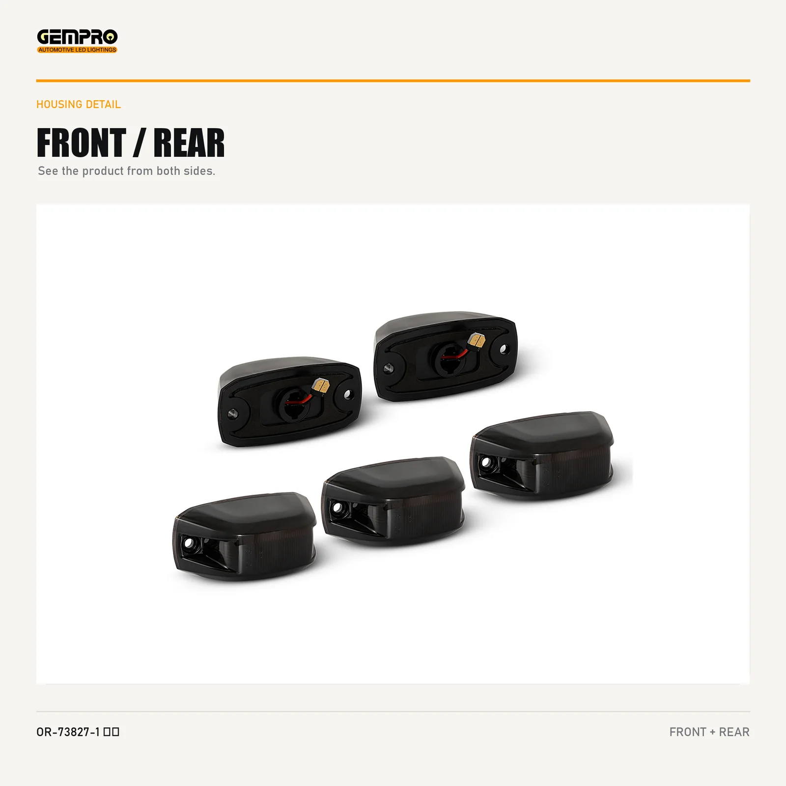 GEMPRO OR-73827-1-RED housing detail